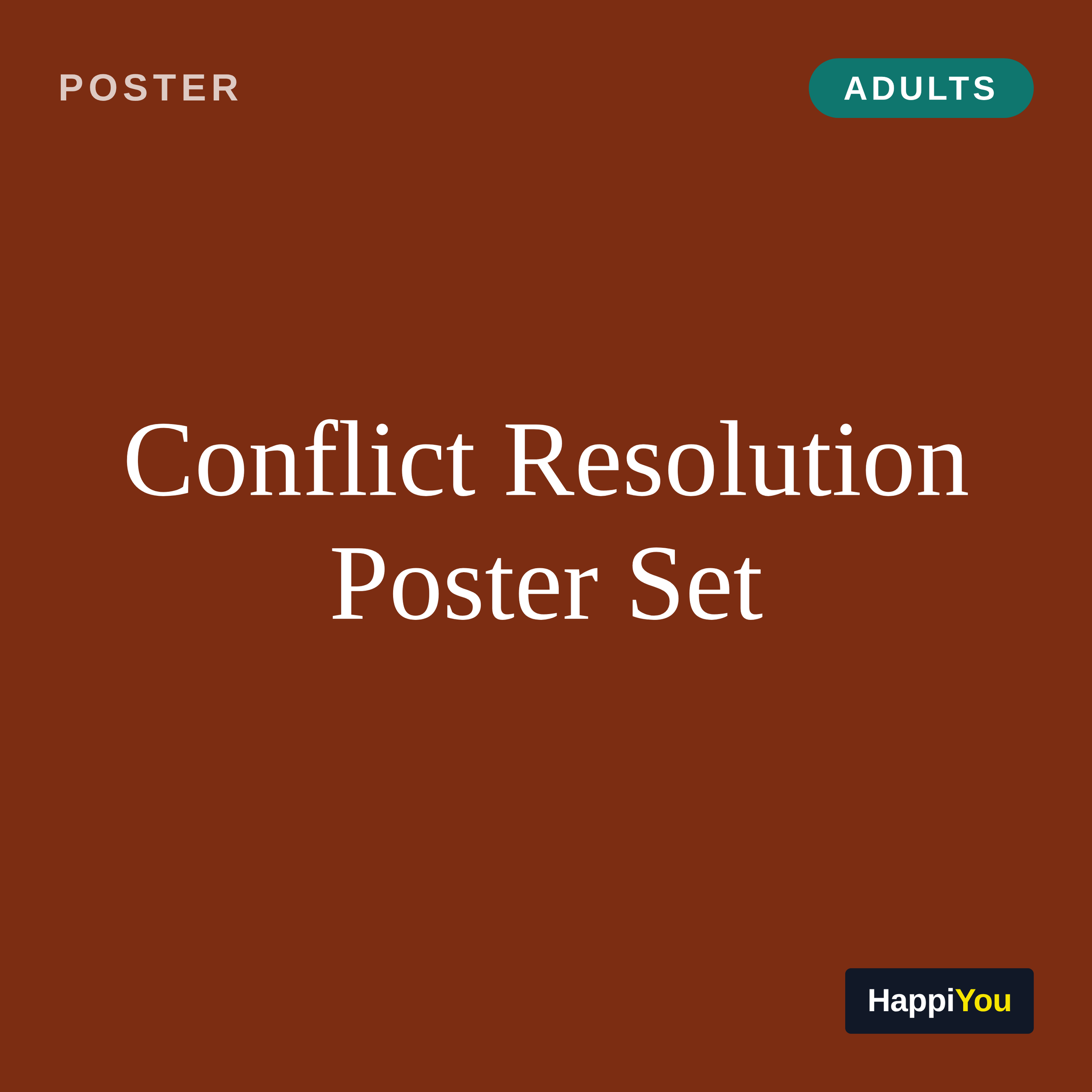 Conflict Resolution Poster Set