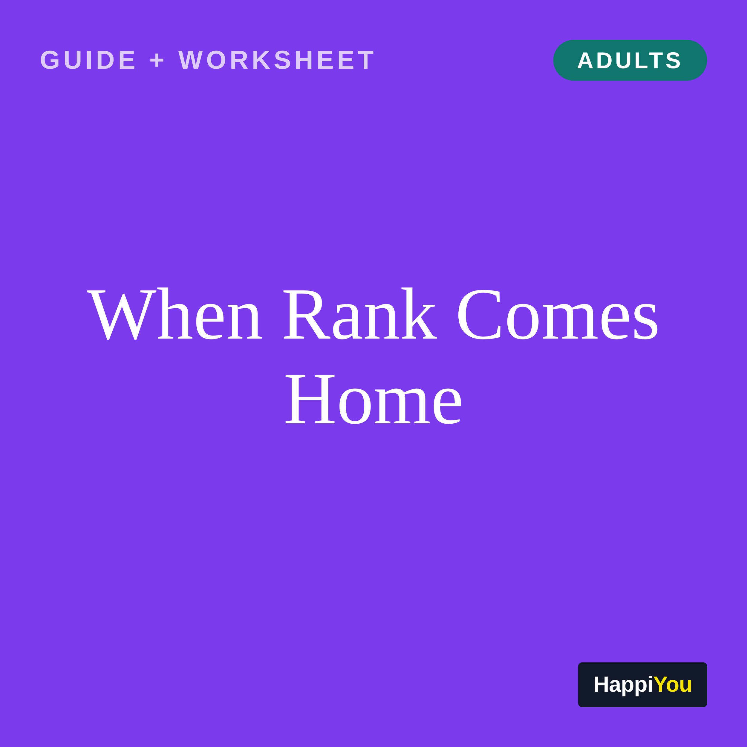 When Rank Comes Home