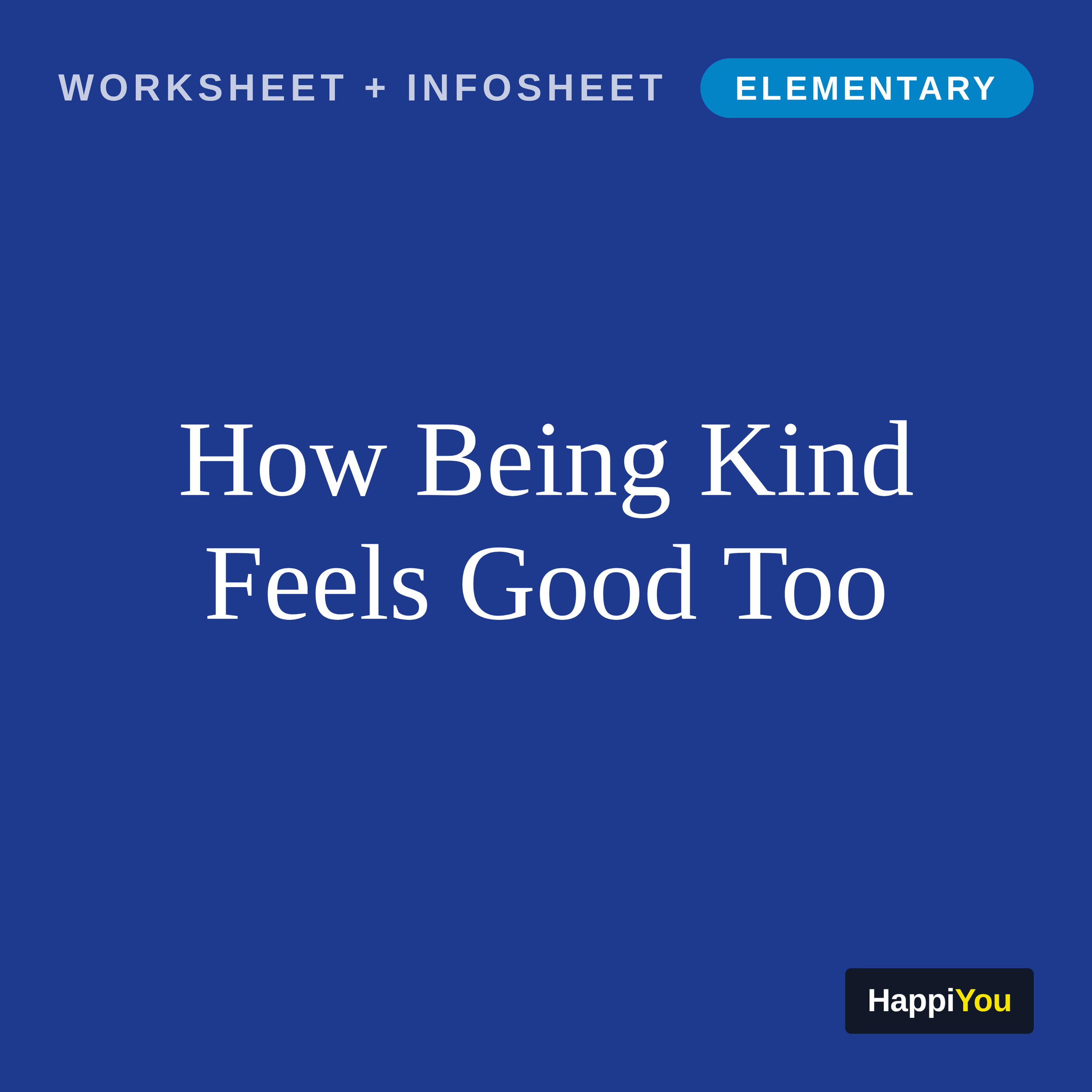How Being Kind Feels Good Too