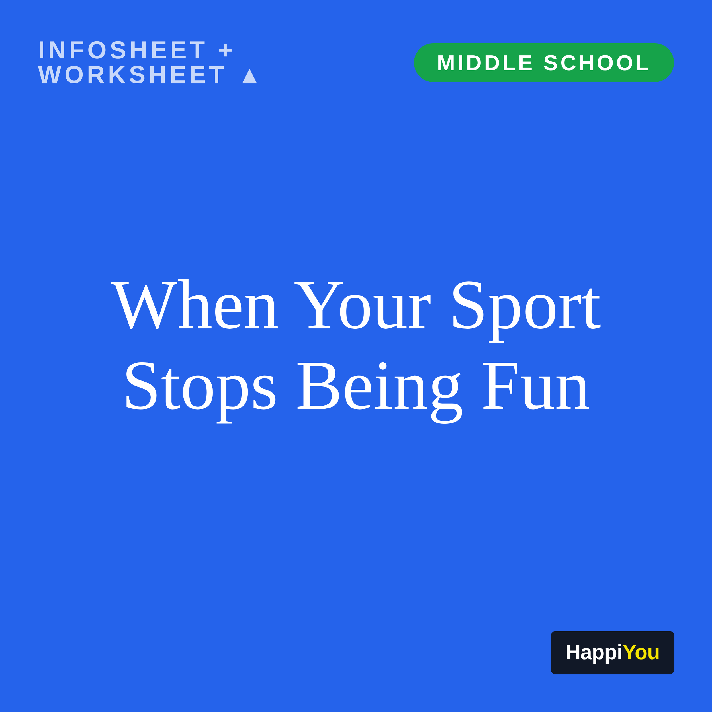 When Your Sport Stops Being Fun