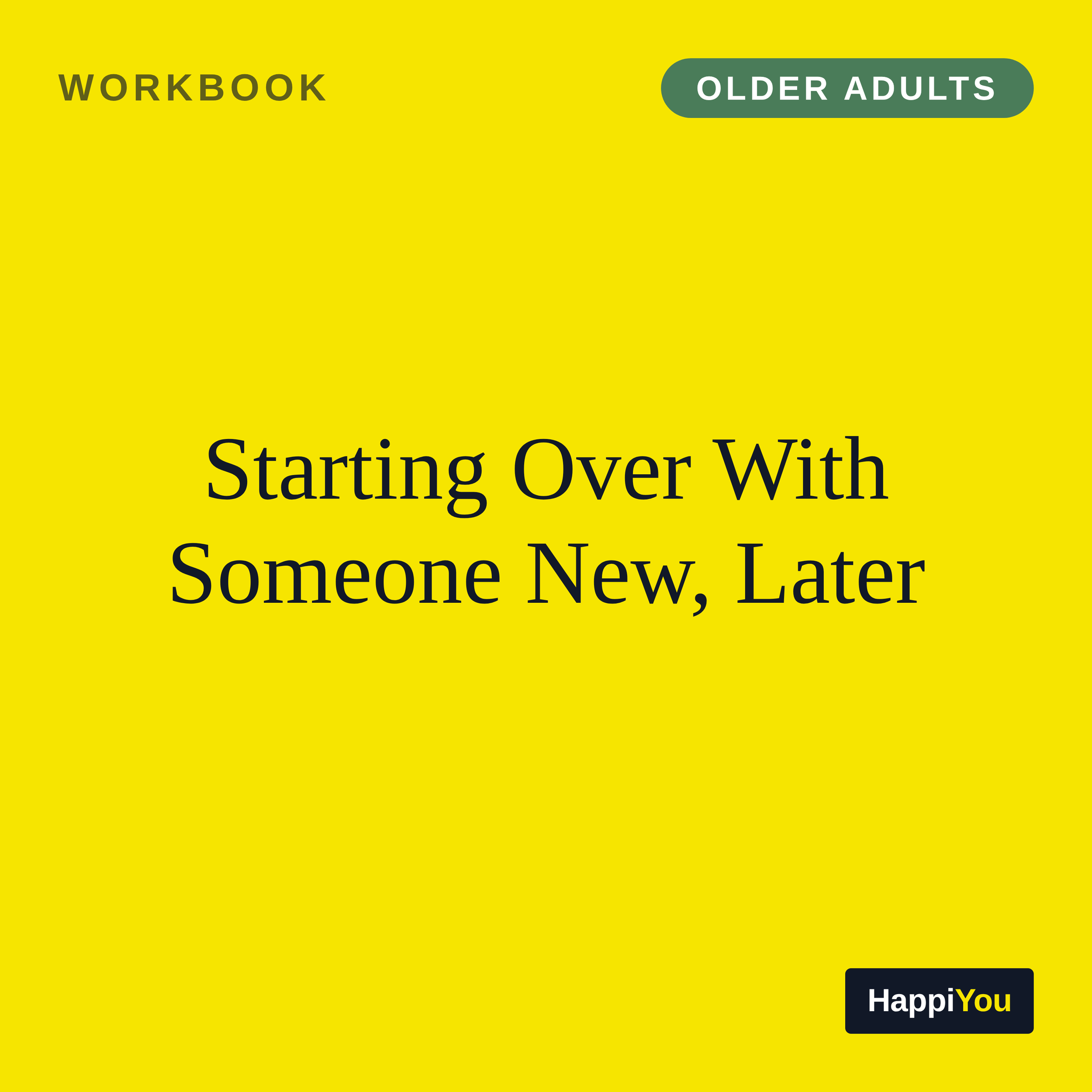 Starting Over With Someone New, Later