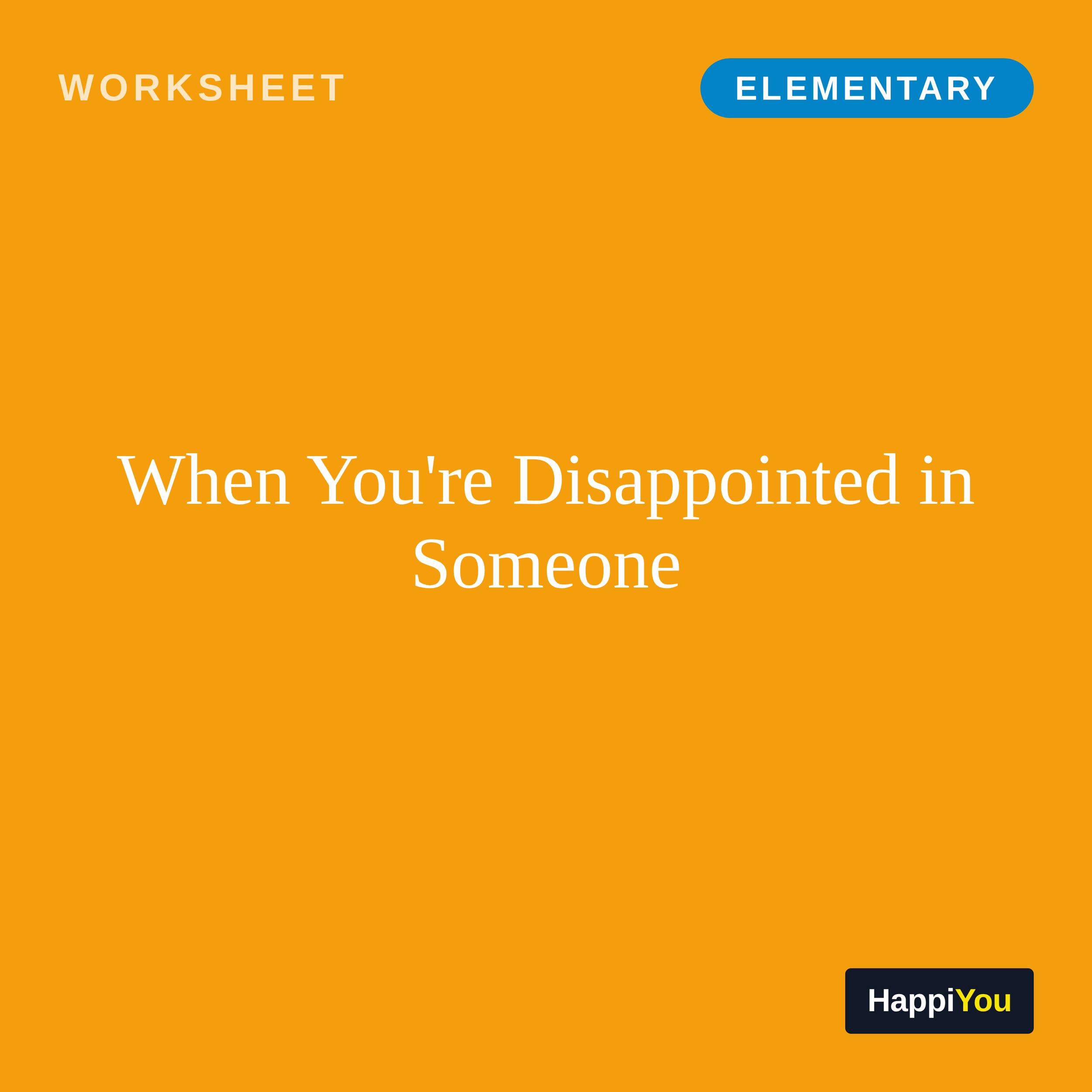 Expressing Disappointment Without Punishing