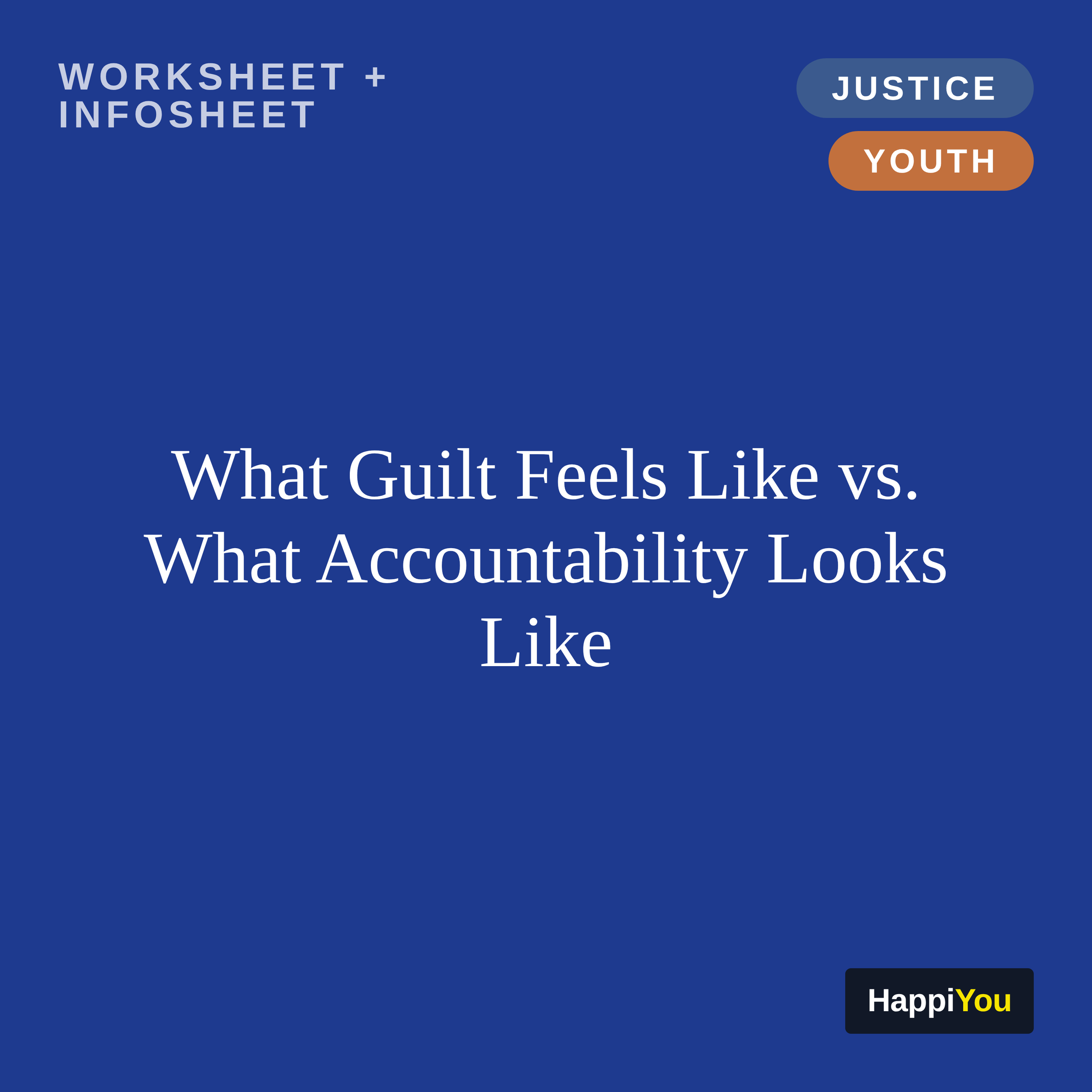 What Guilt Feels Like vs. What Accountability Looks Like