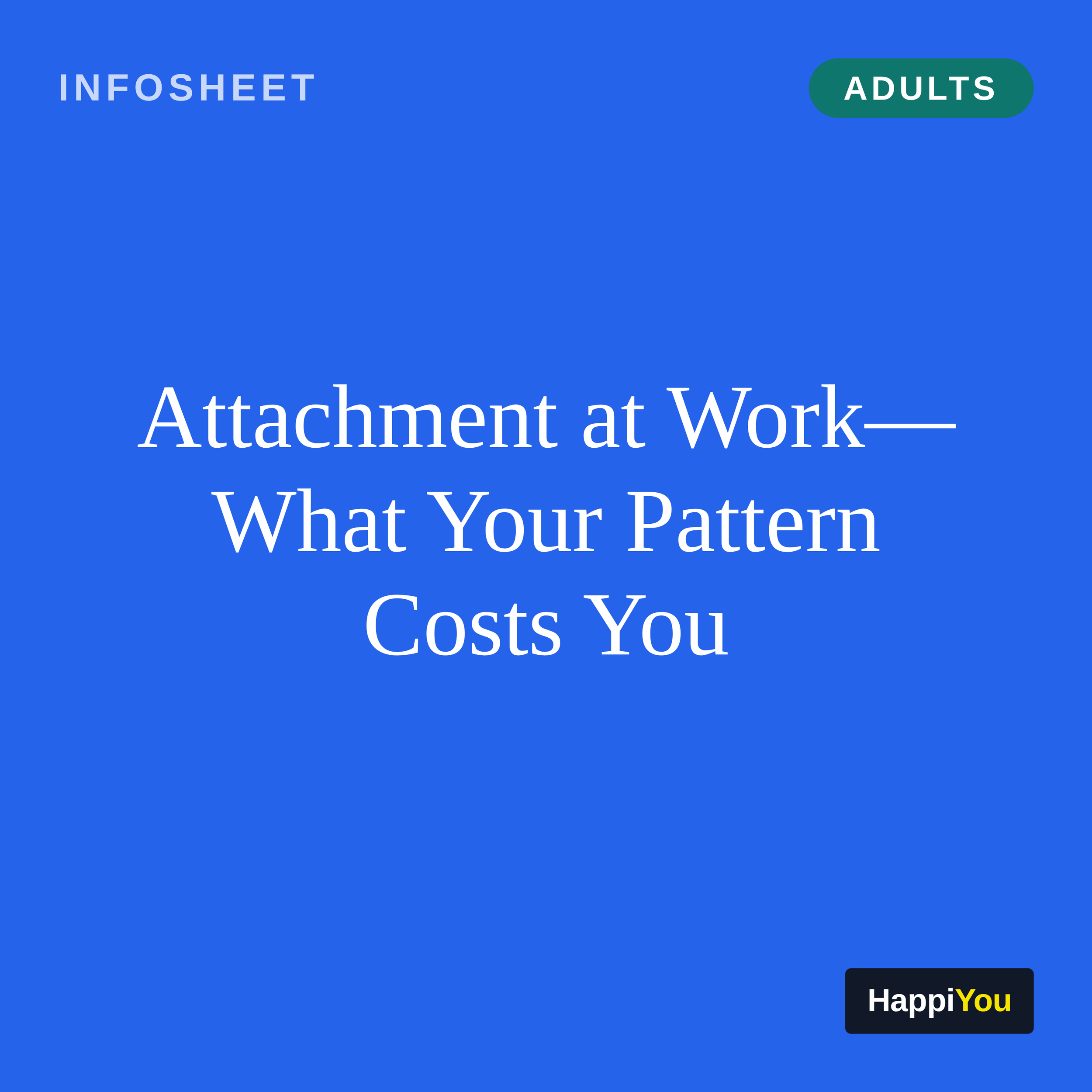 Attachment at Work
