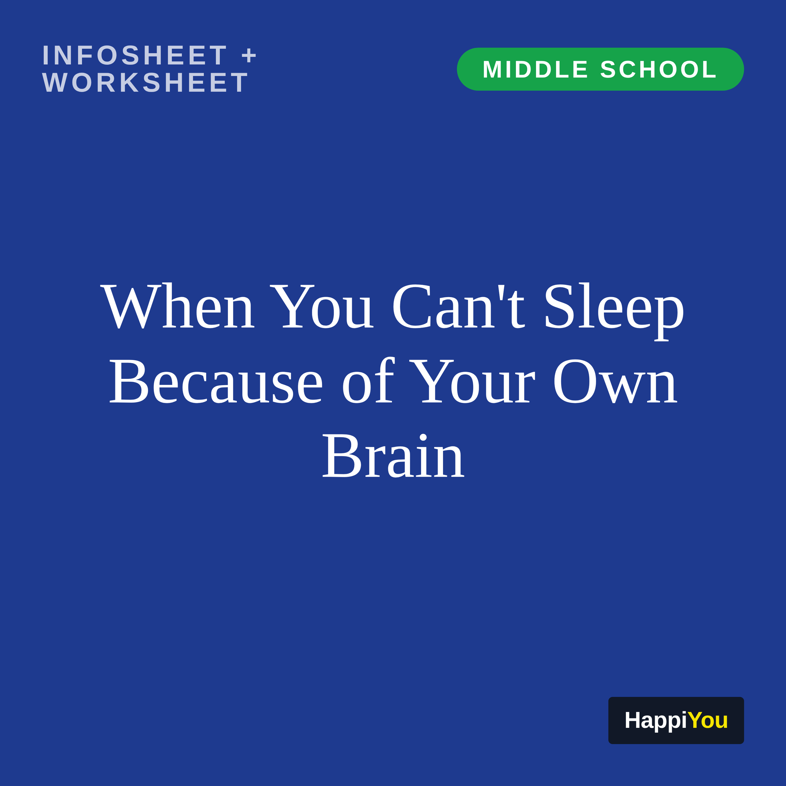 When You Can't Sleep Because of Your Own Brain