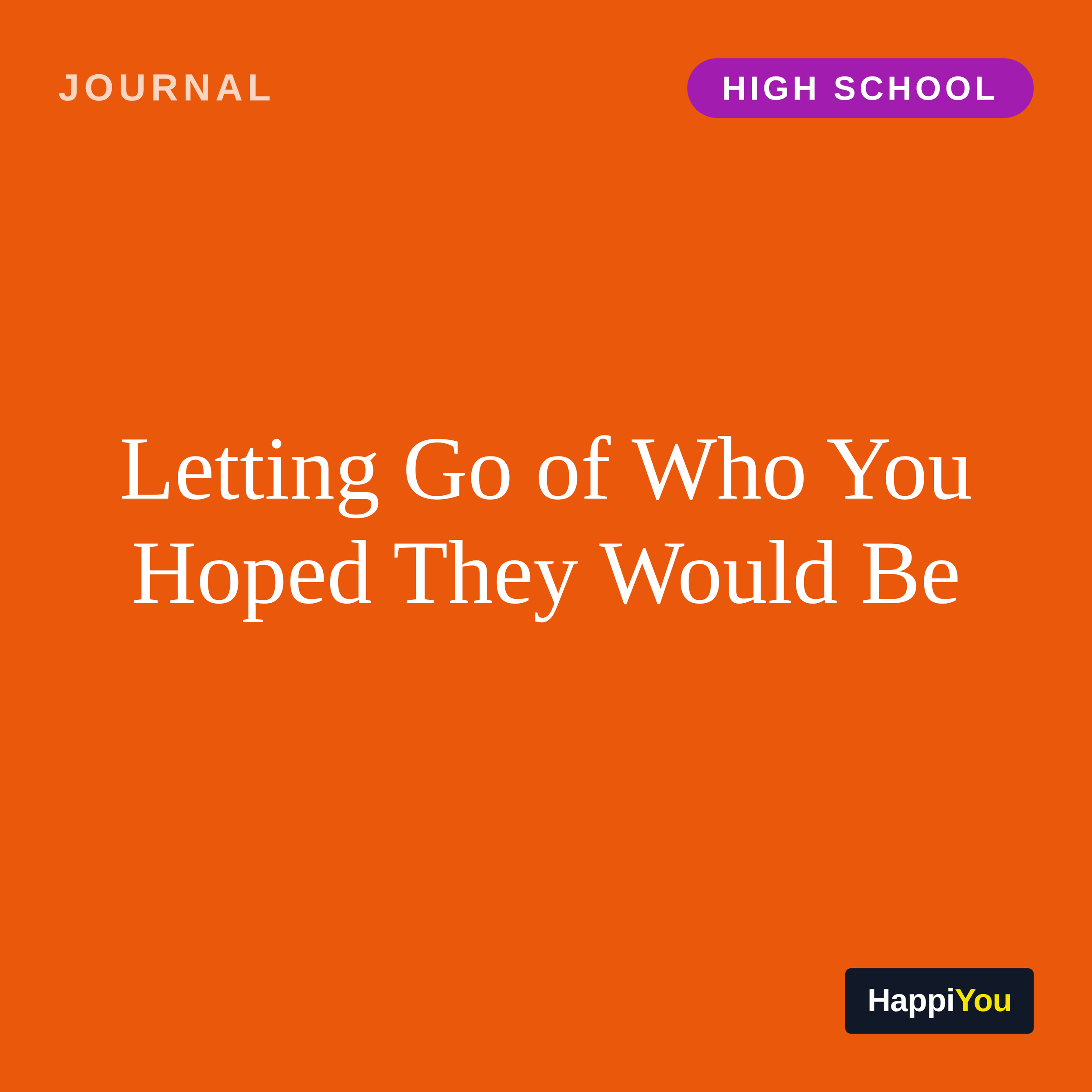 Letting Go of Who You Hoped They Would Be