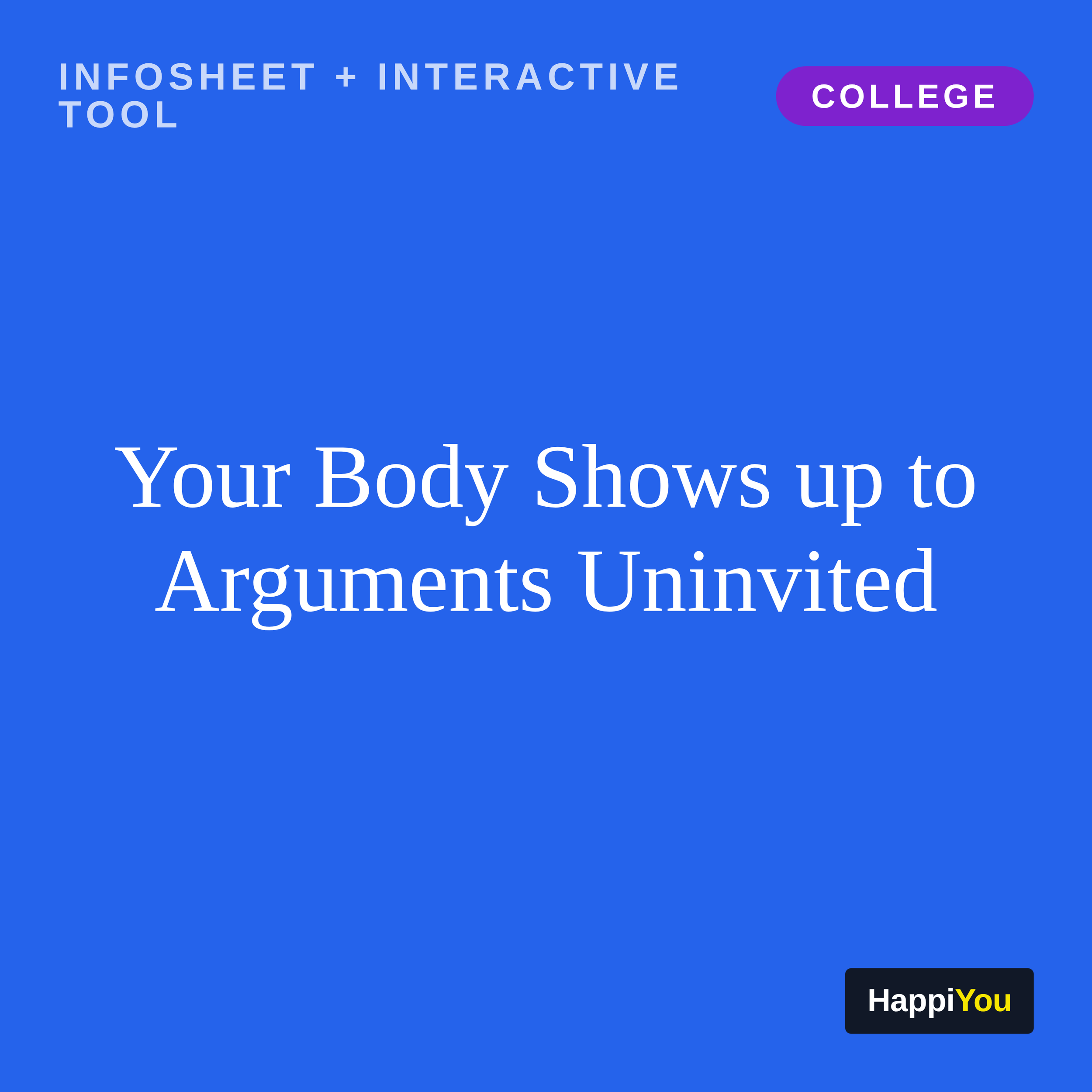 What Your Nervous System Is Doing in Conflict
