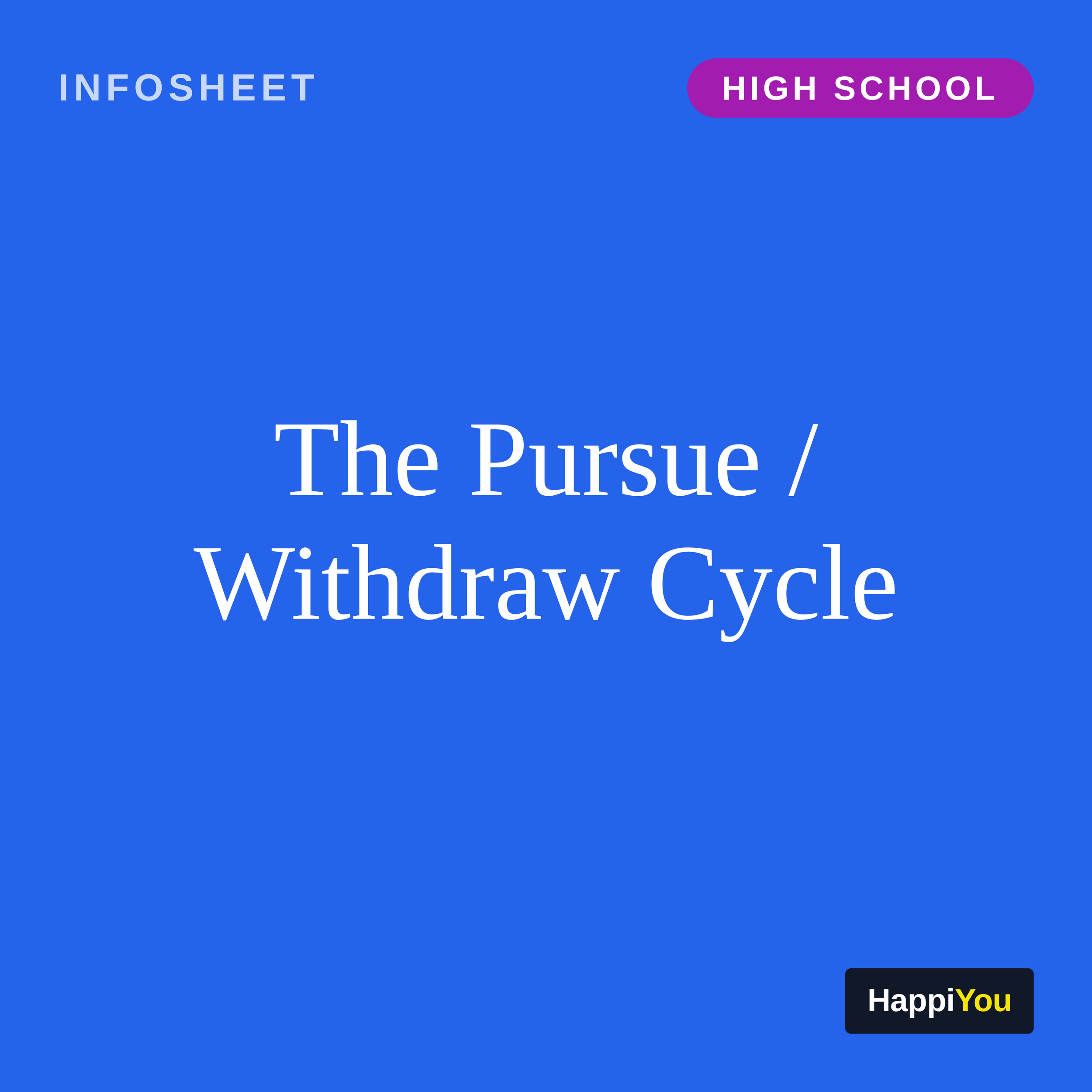 The Pursue / Withdraw Cycle