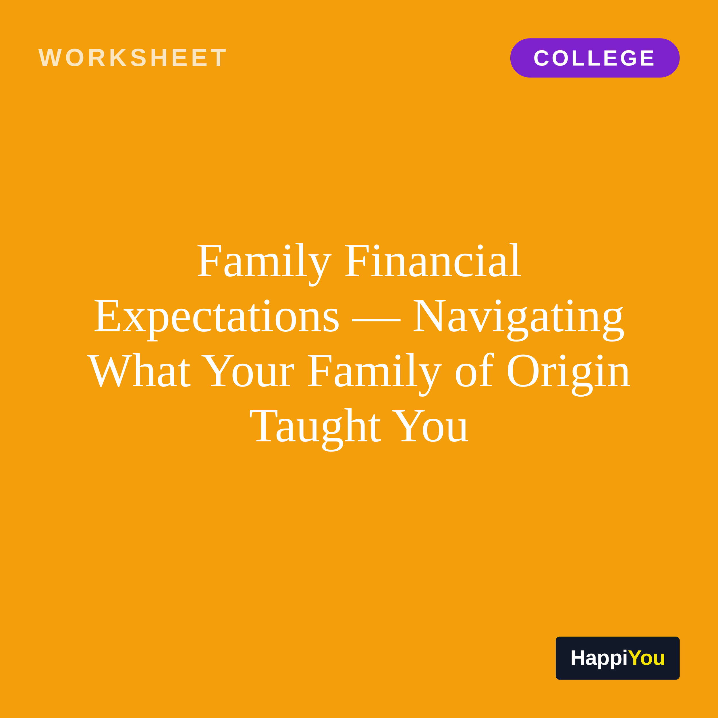 Family Financial Expectations