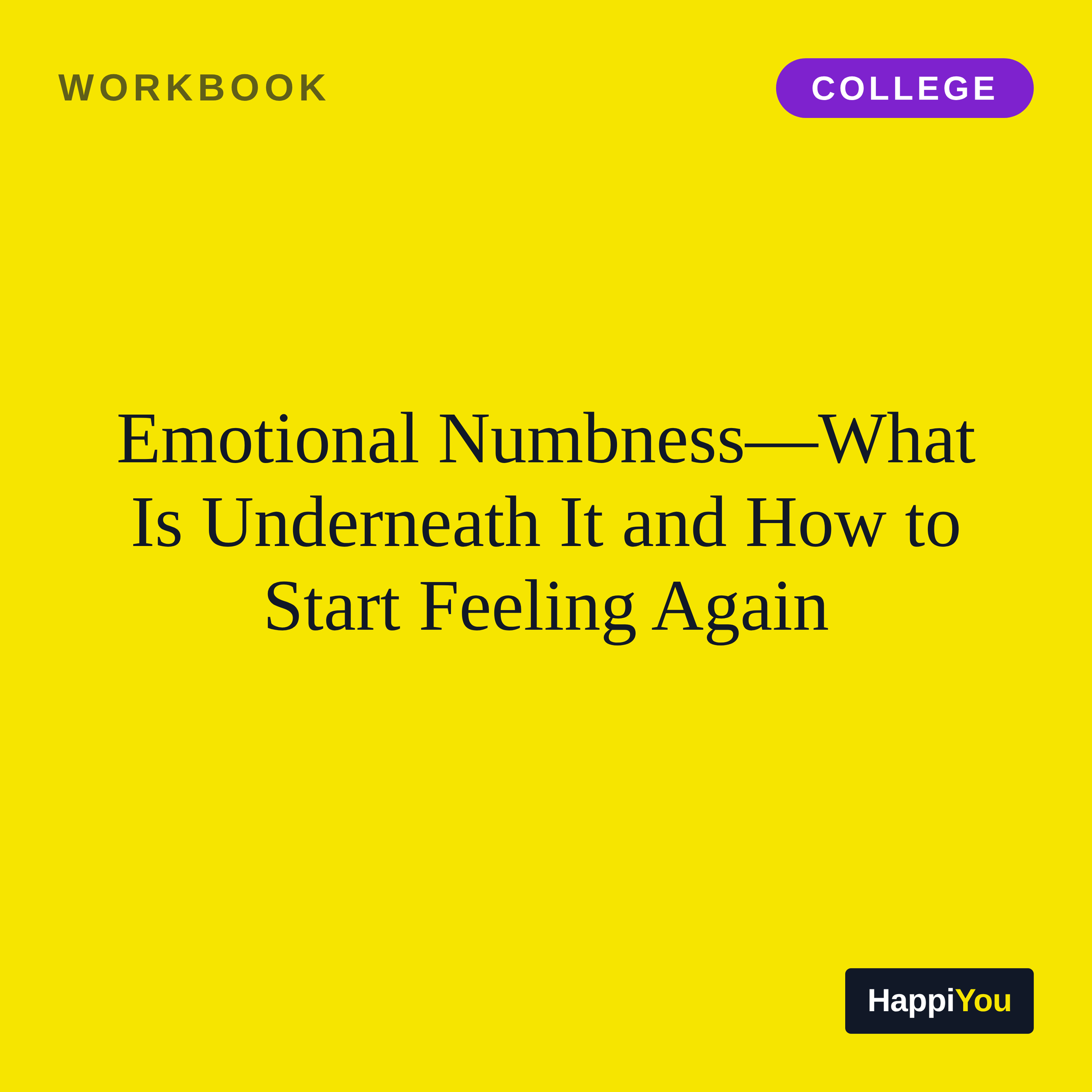 Emotional Numbness