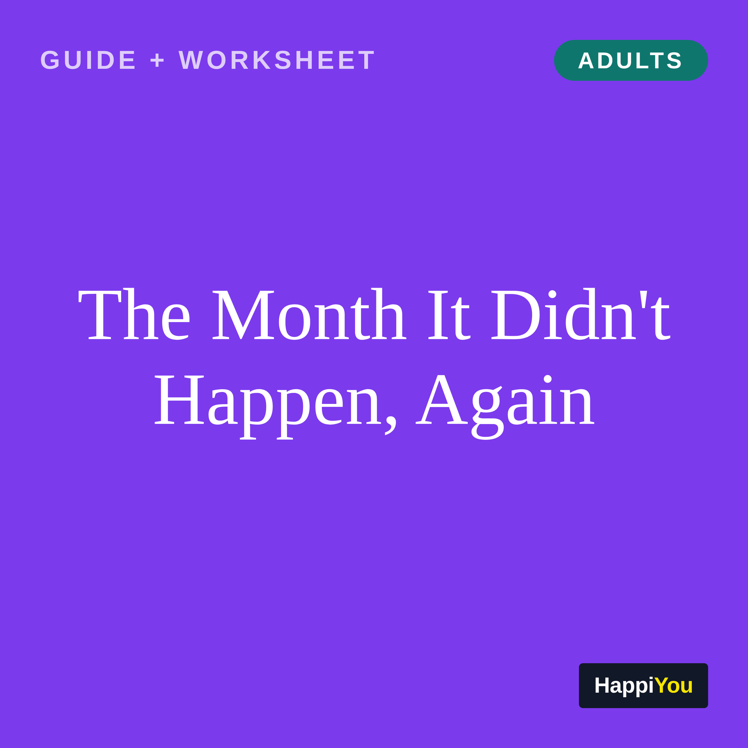 The Month It Didn't Happen, Again