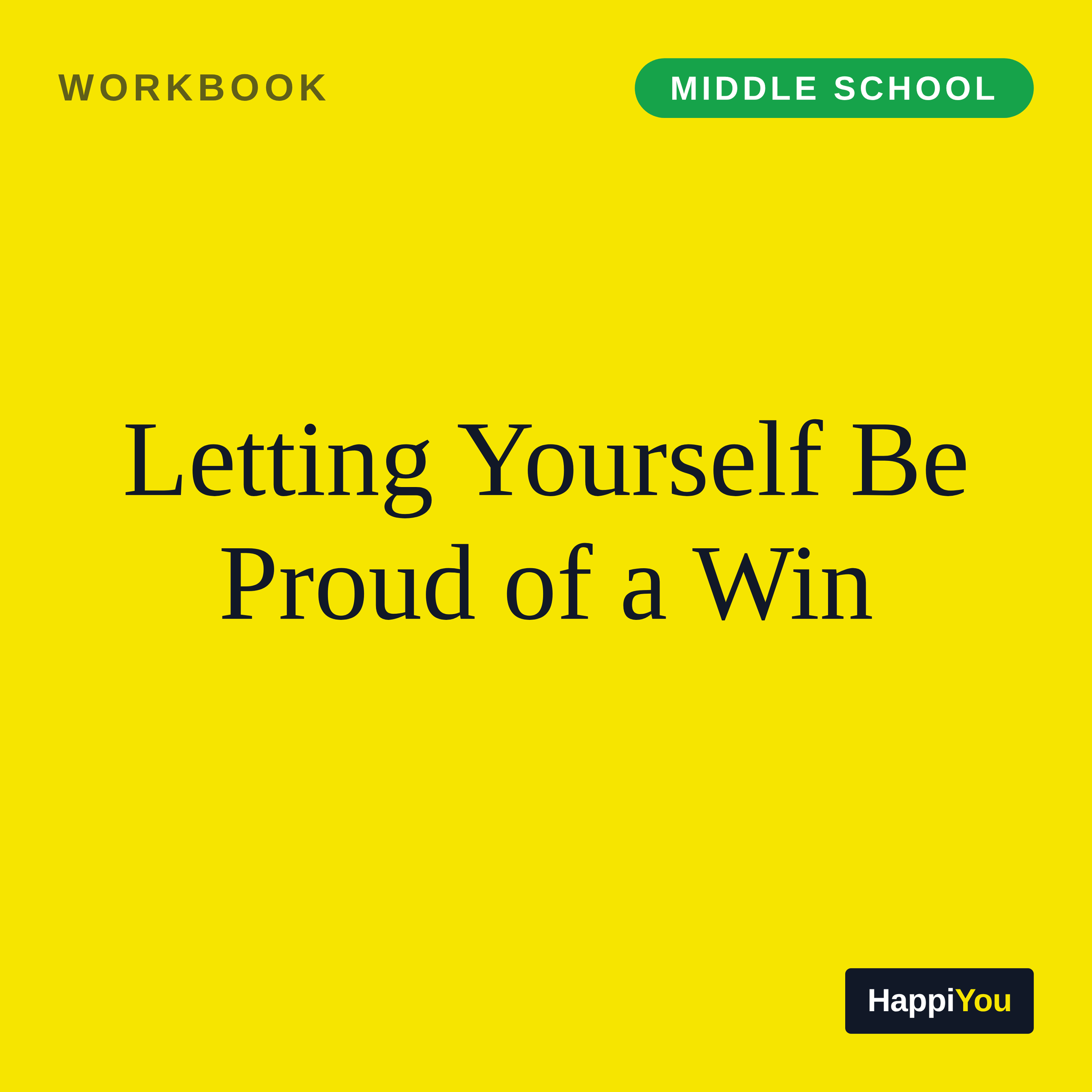 Letting Yourself Be Proud of a Win
