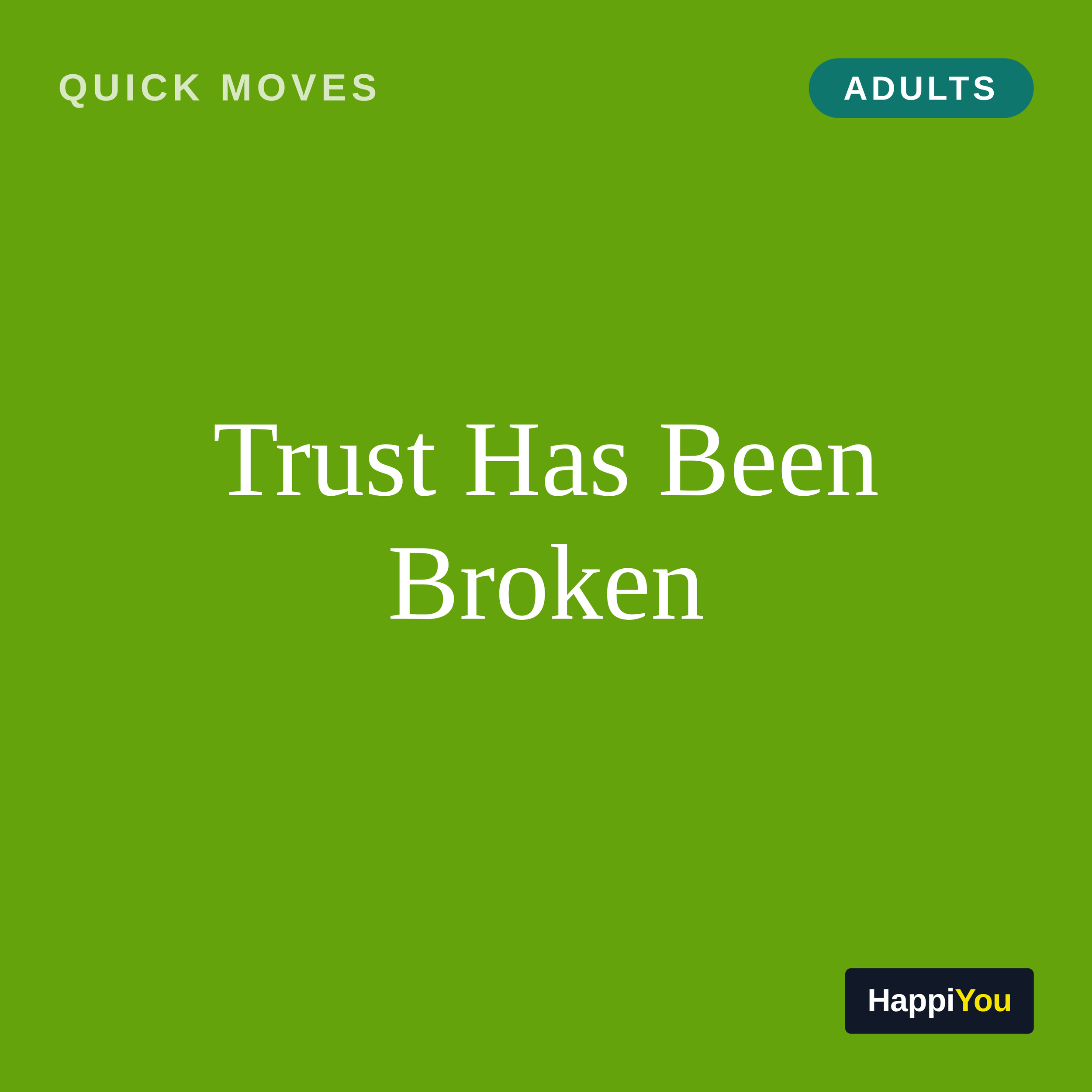 Trust Has Been Broken