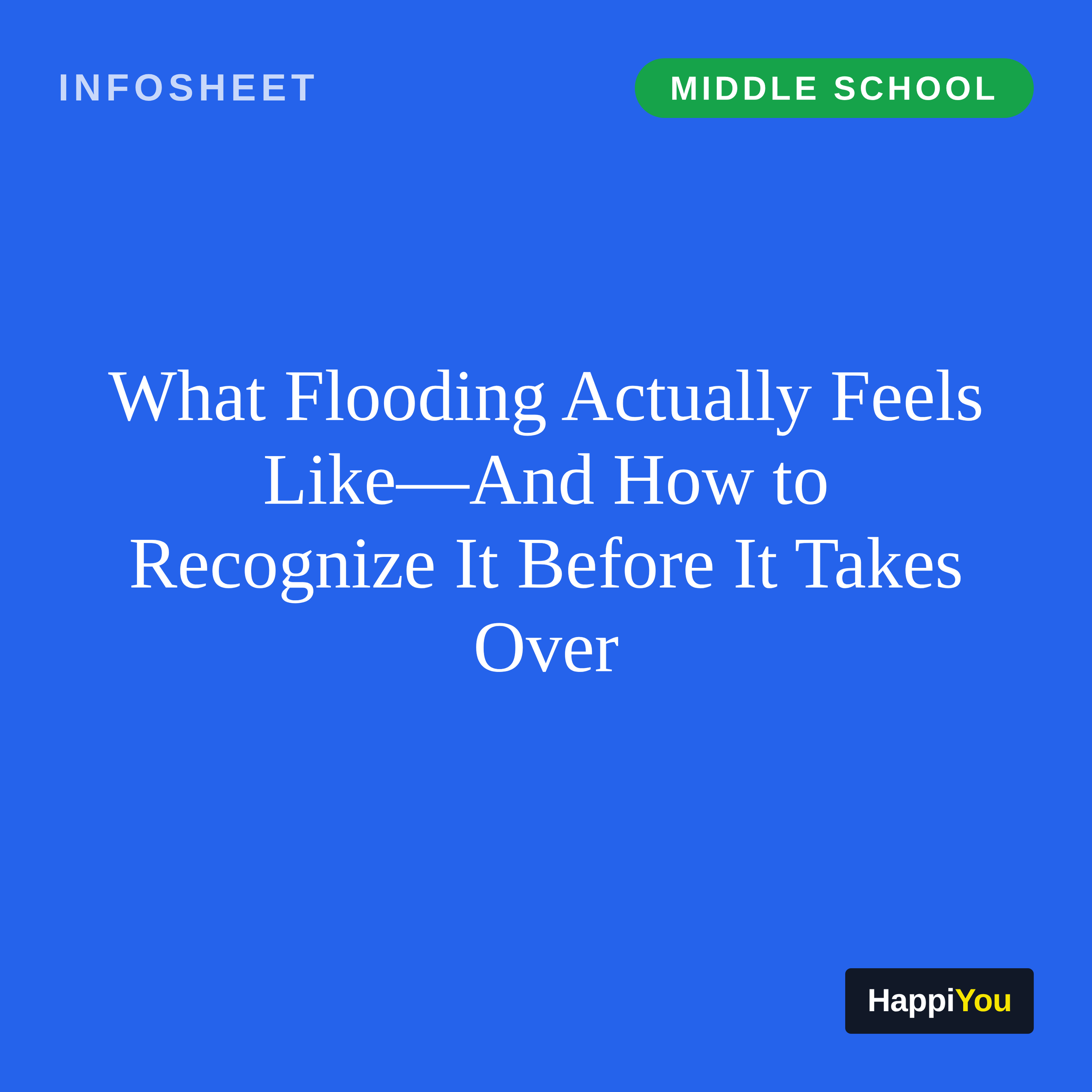 What Flooding Actually Feels Like