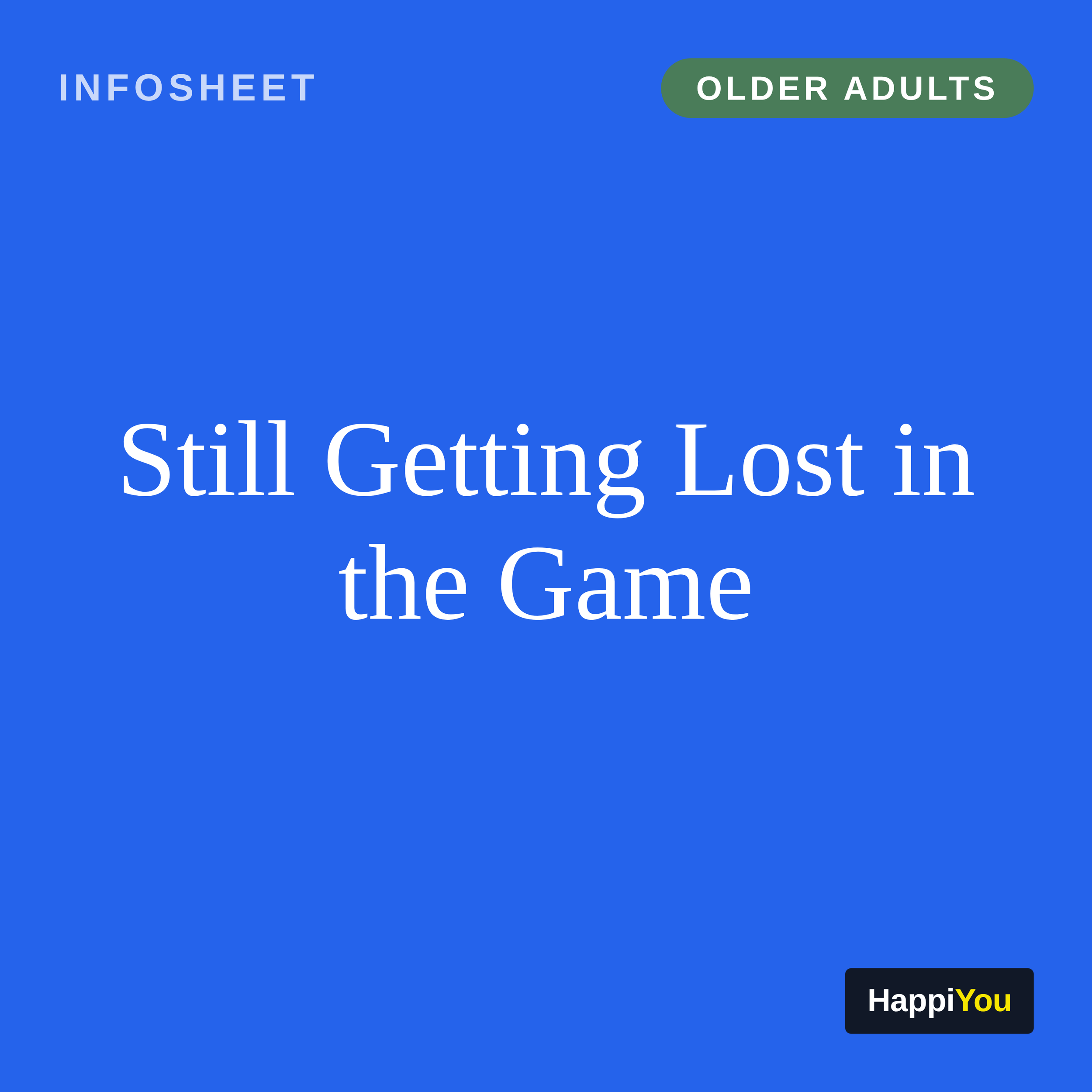 Still Getting Lost in the Game
