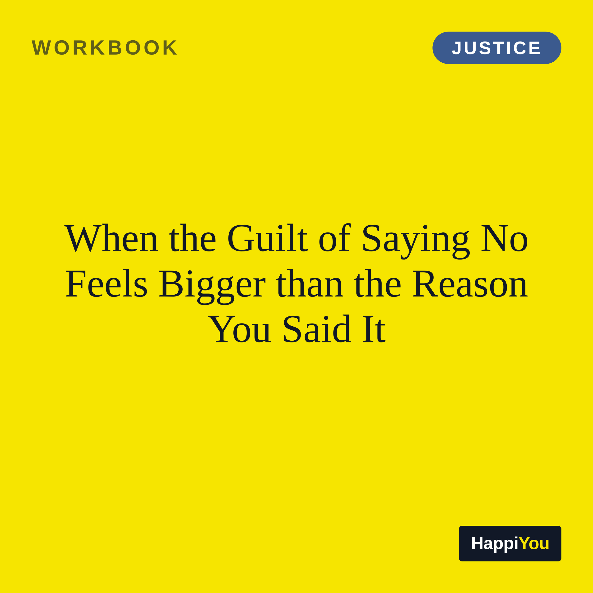 When the Guilt of Saying No Feels Bigger Than the Reason You Said It