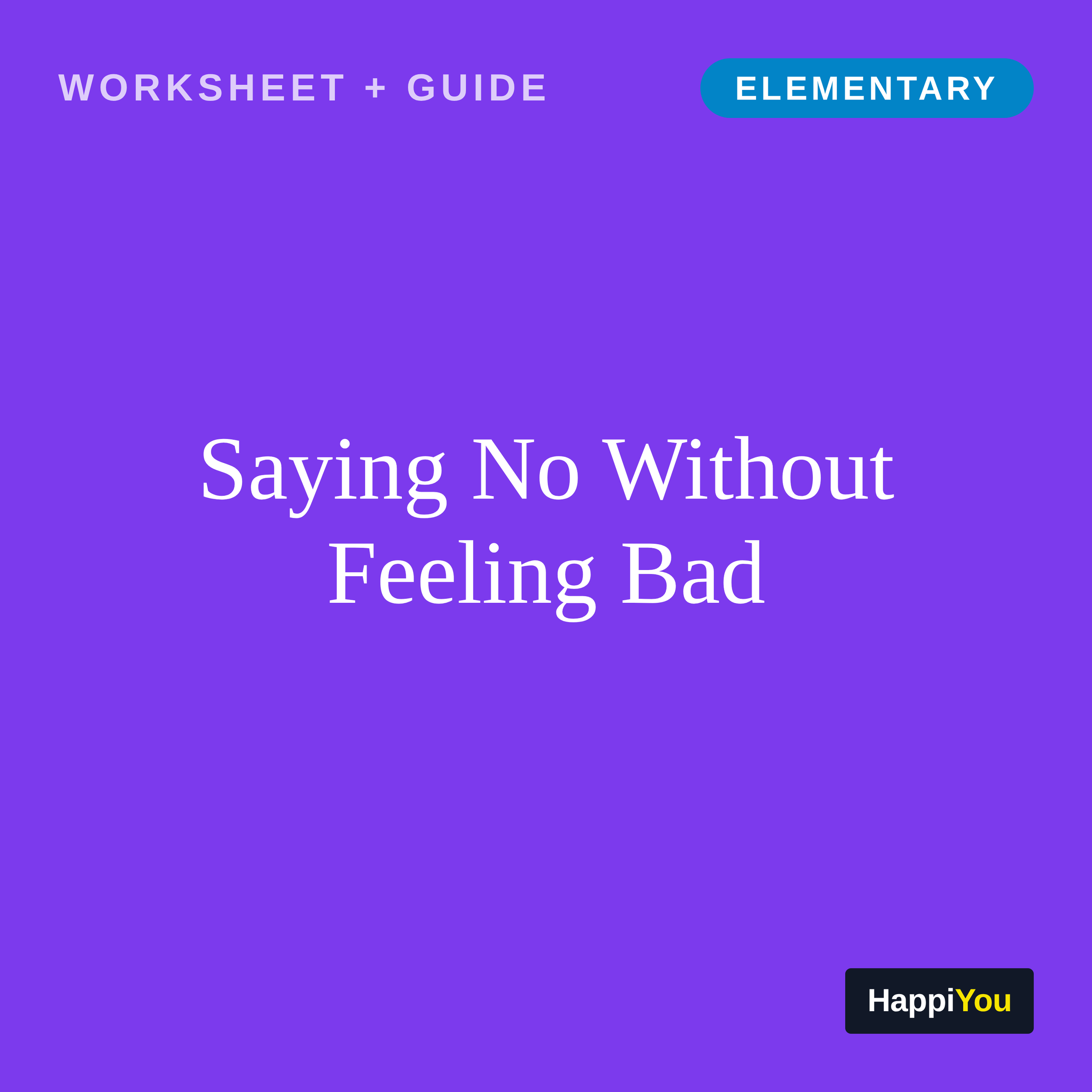 Saying No