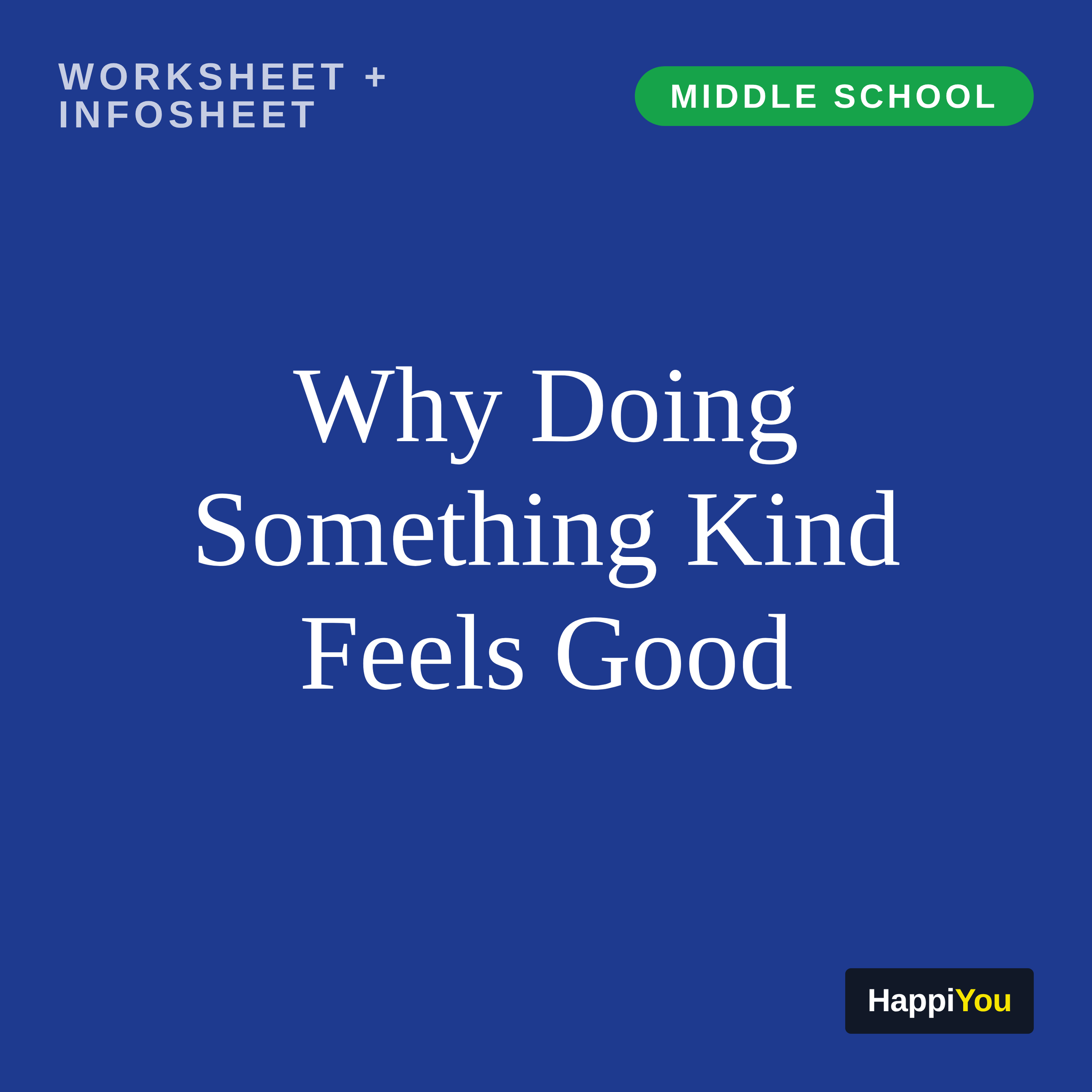 Why Doing Something Kind Feels Good