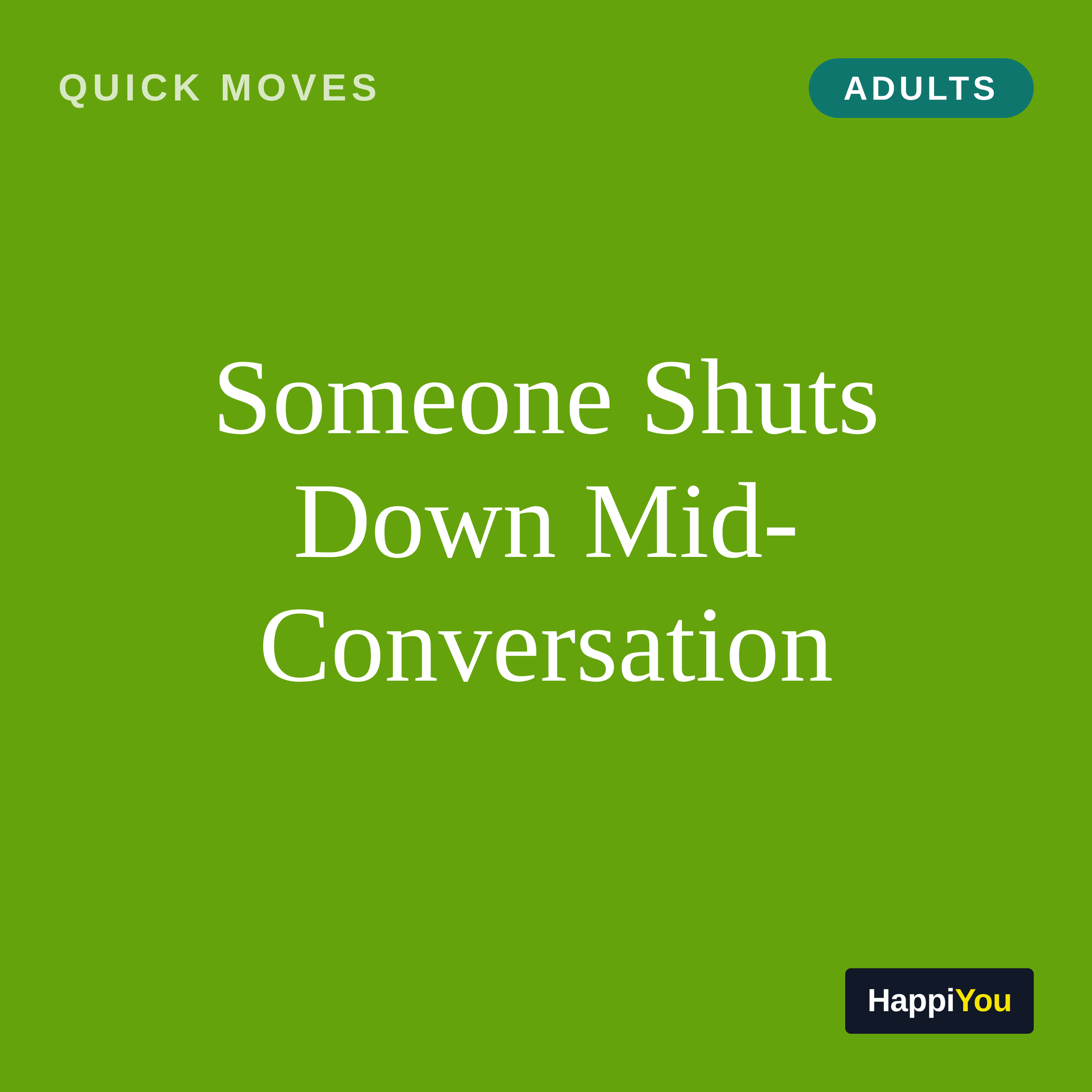 Someone Shuts Down Mid-Conversation