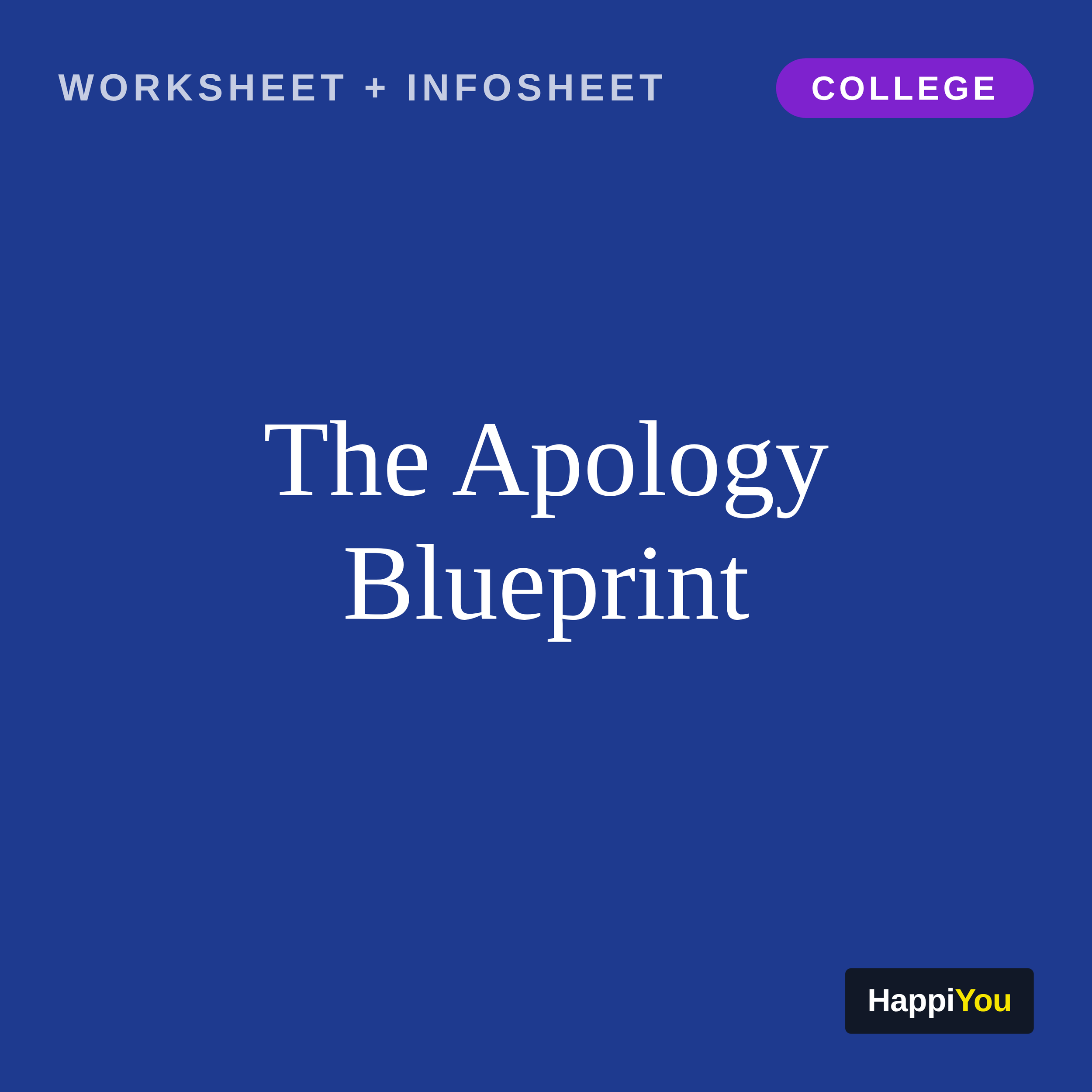 The Apology Blueprint