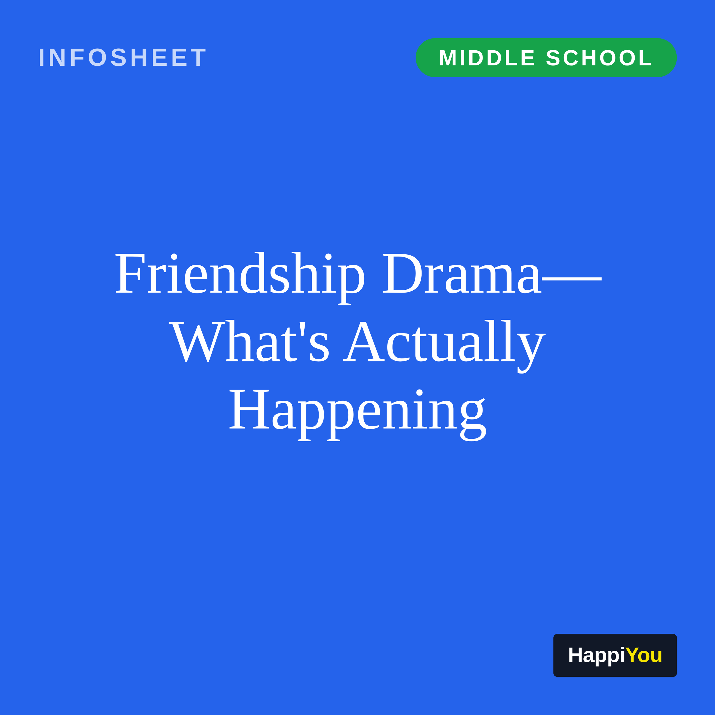Friendship Drama