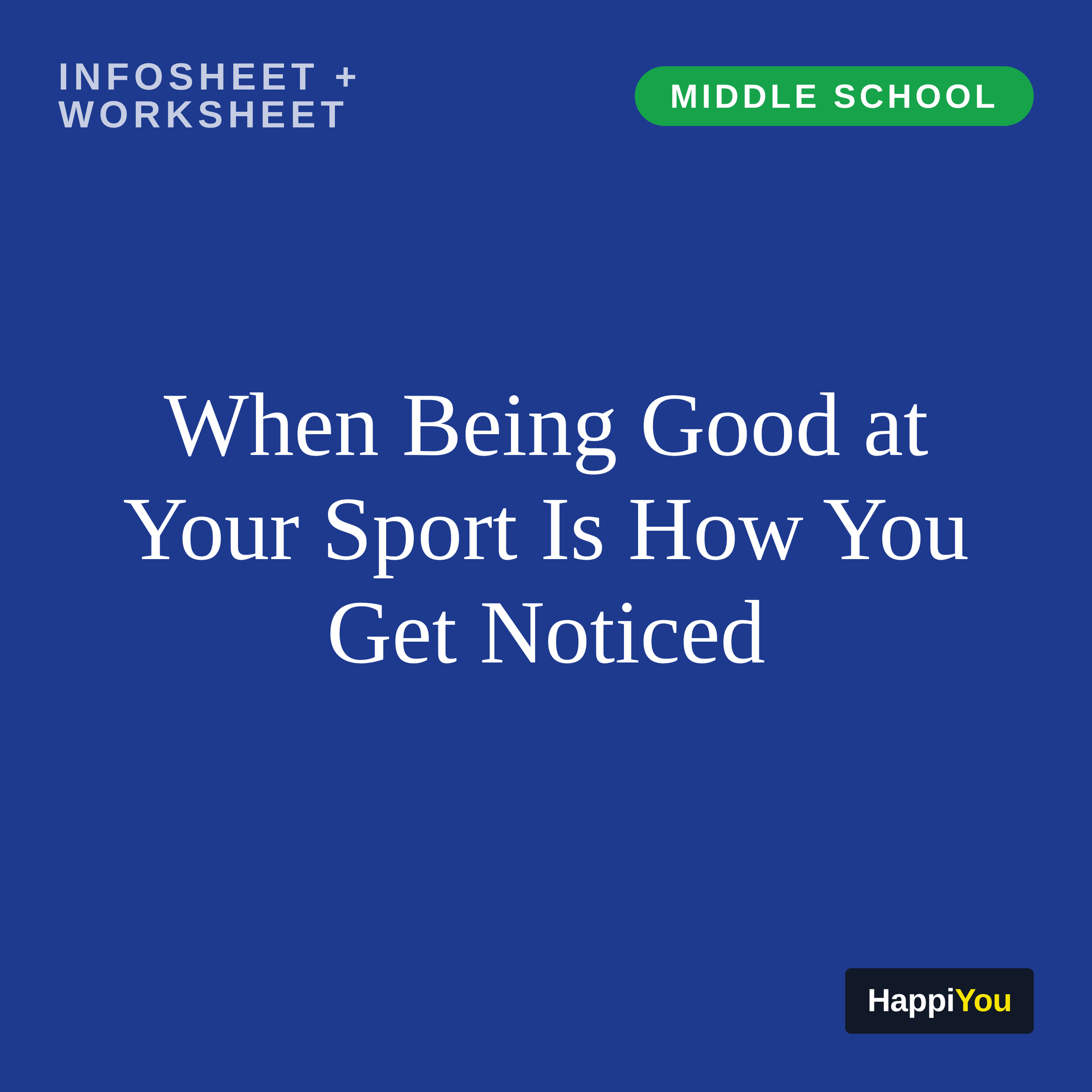 When Being Good at Your Sport Is How You Get Noticed