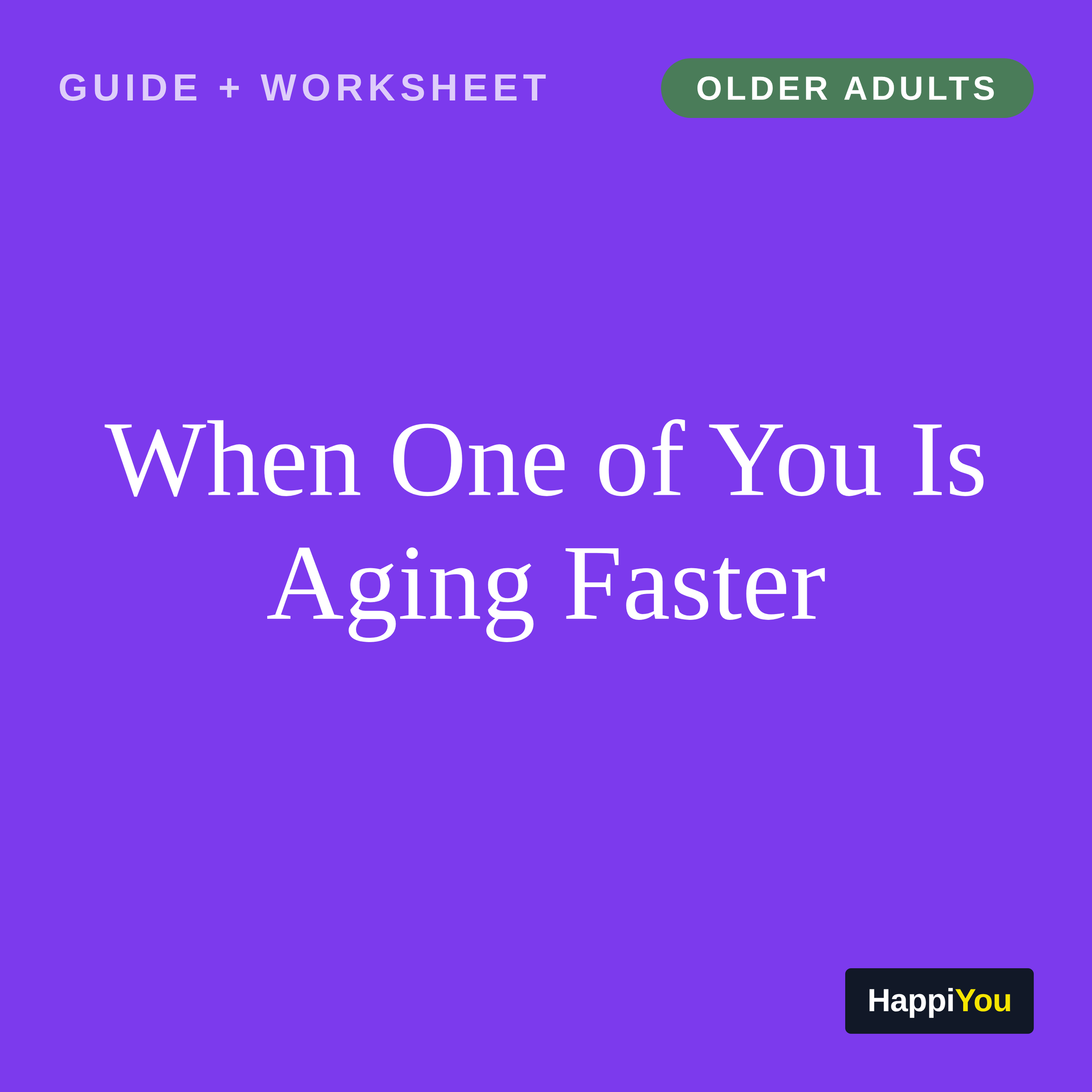 When One of You Is Aging Faster