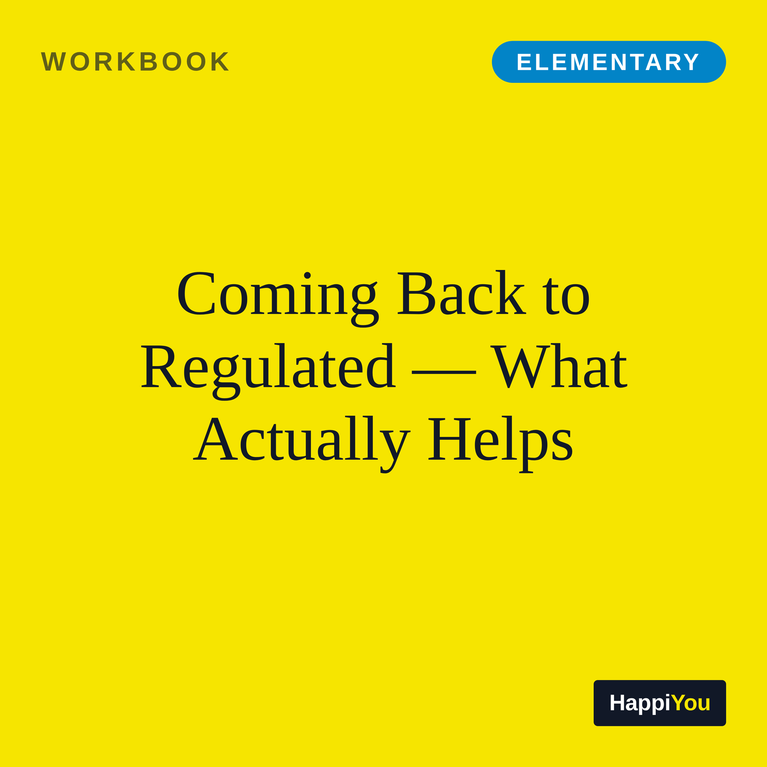 Coming Back to Regulated