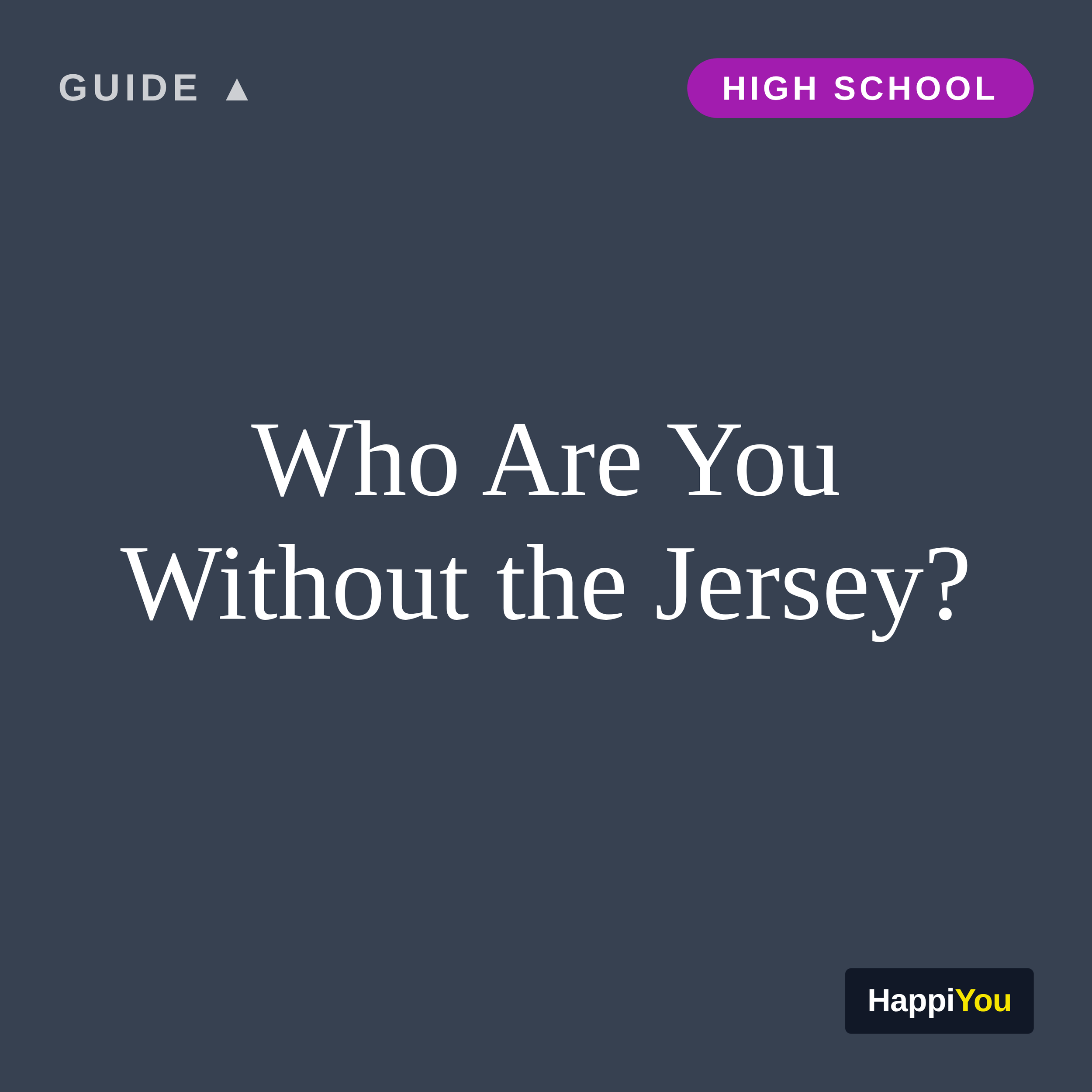 Who Are You Without the Jersey?