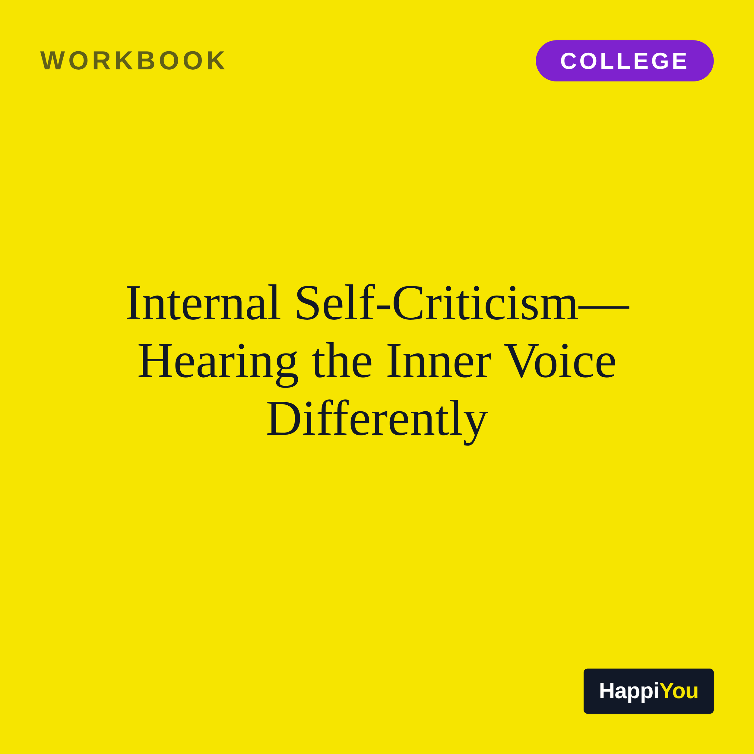 Internal Self-criticism
