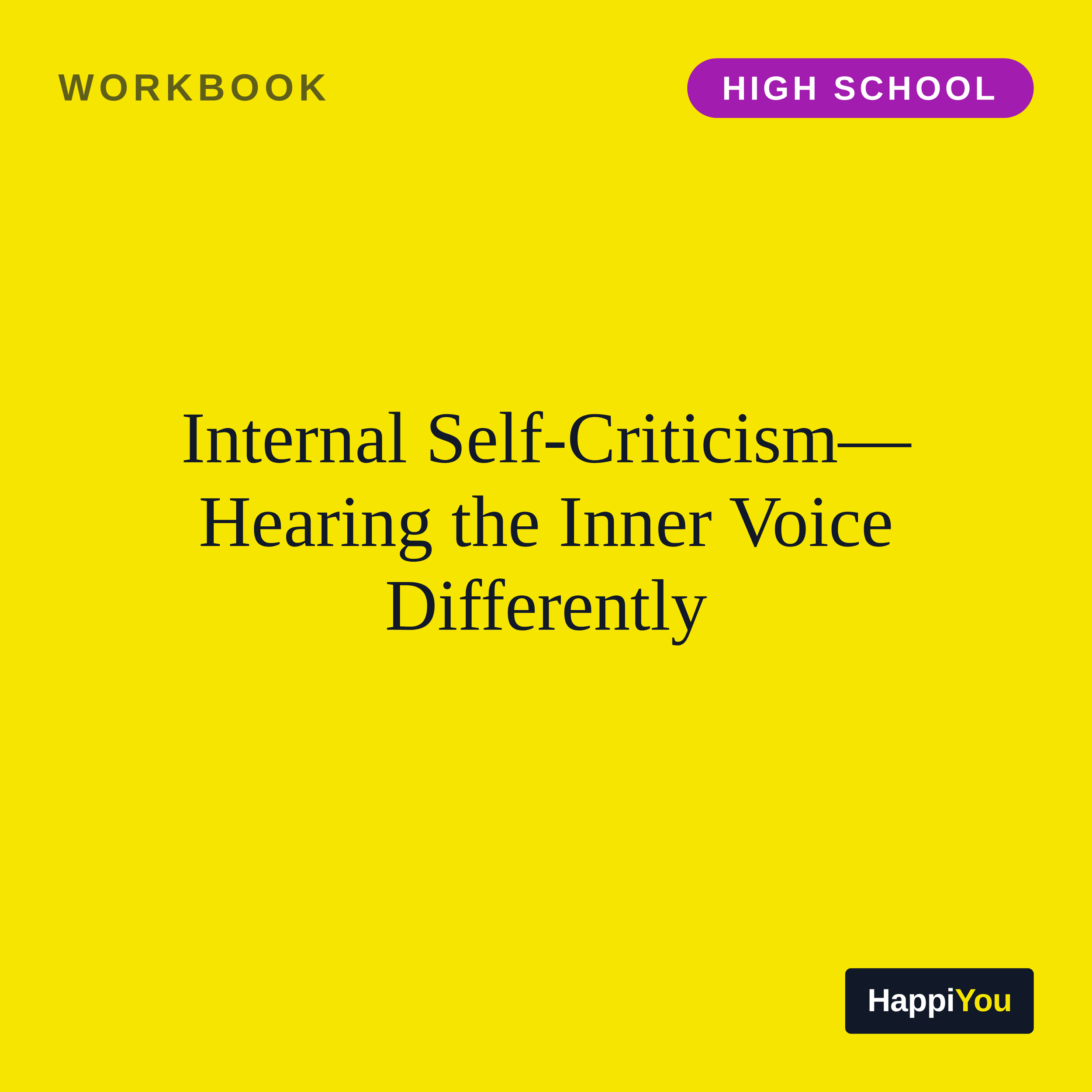 Internal Self-criticism