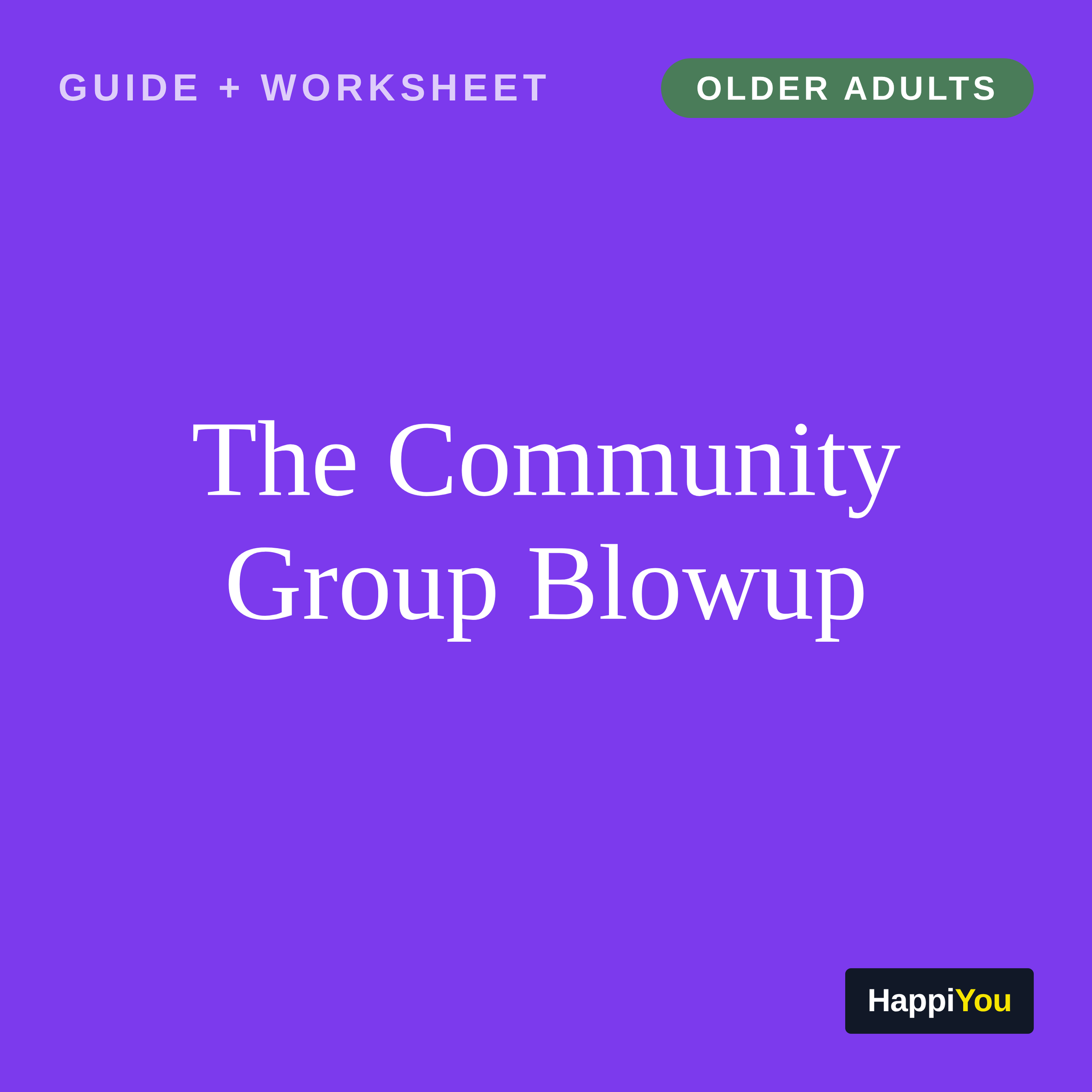 The Community Group Blowup