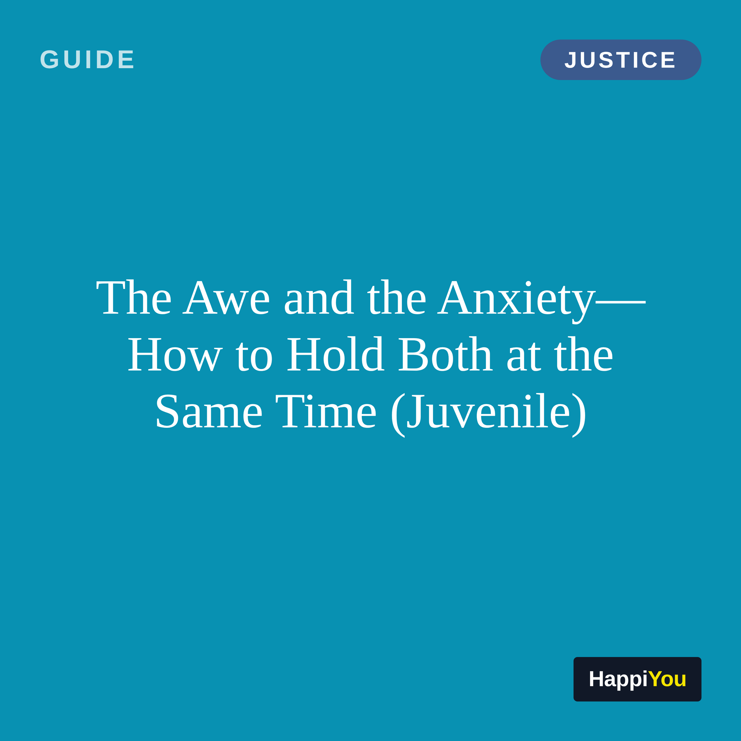 The Awe and the Anxiety