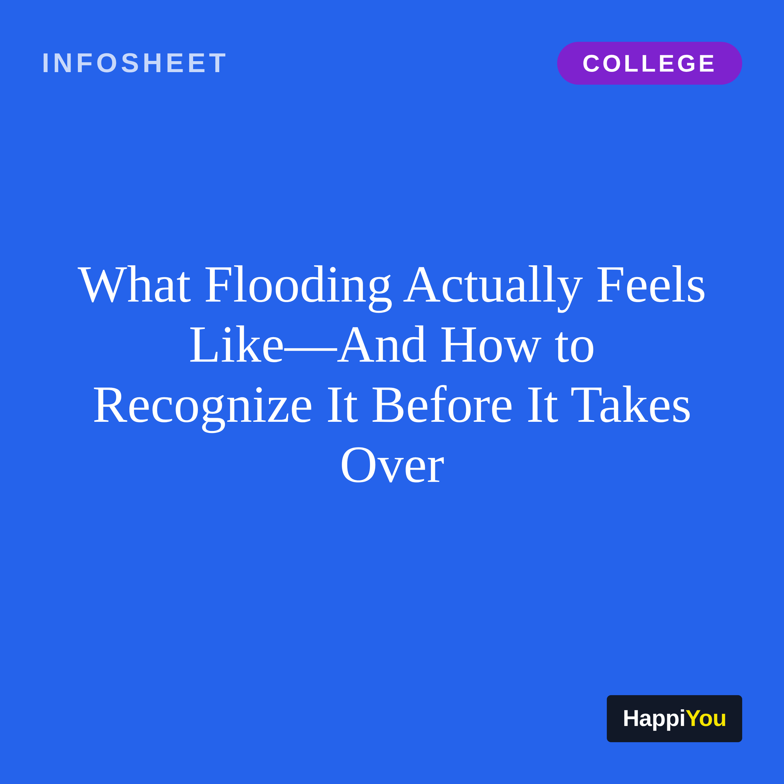 What Flooding Actually Feels Like