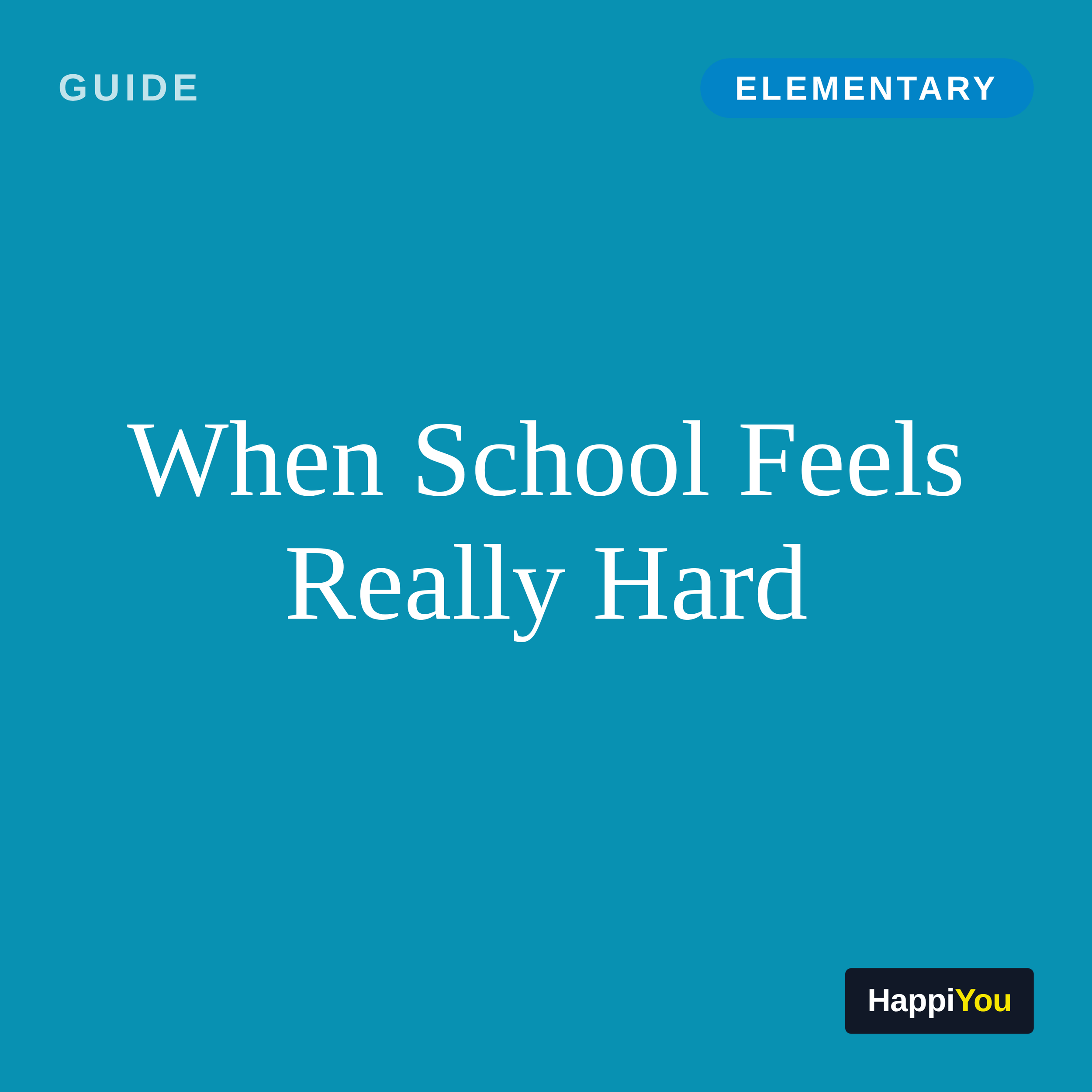 When School Feels Really Hard