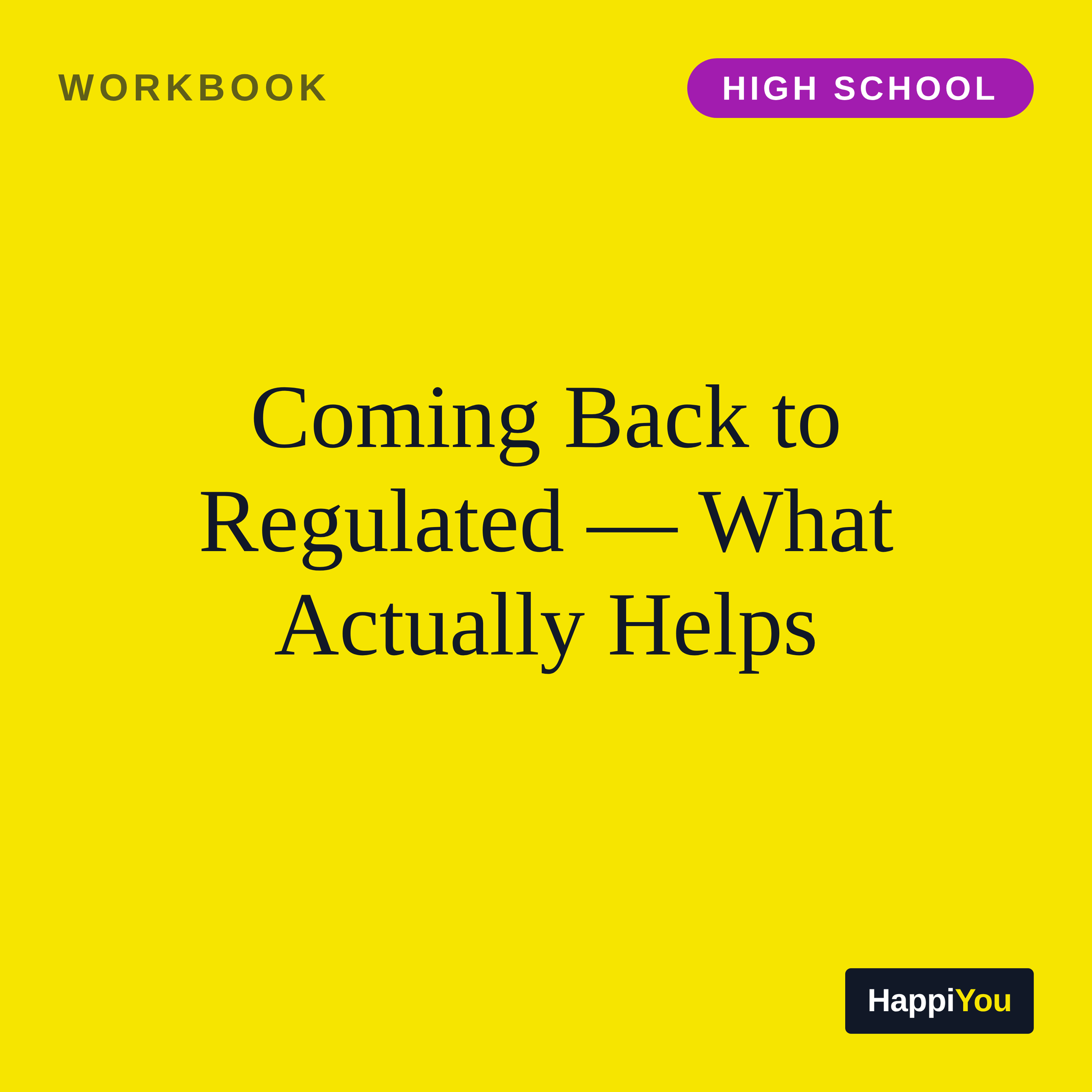 Coming Back to Regulated