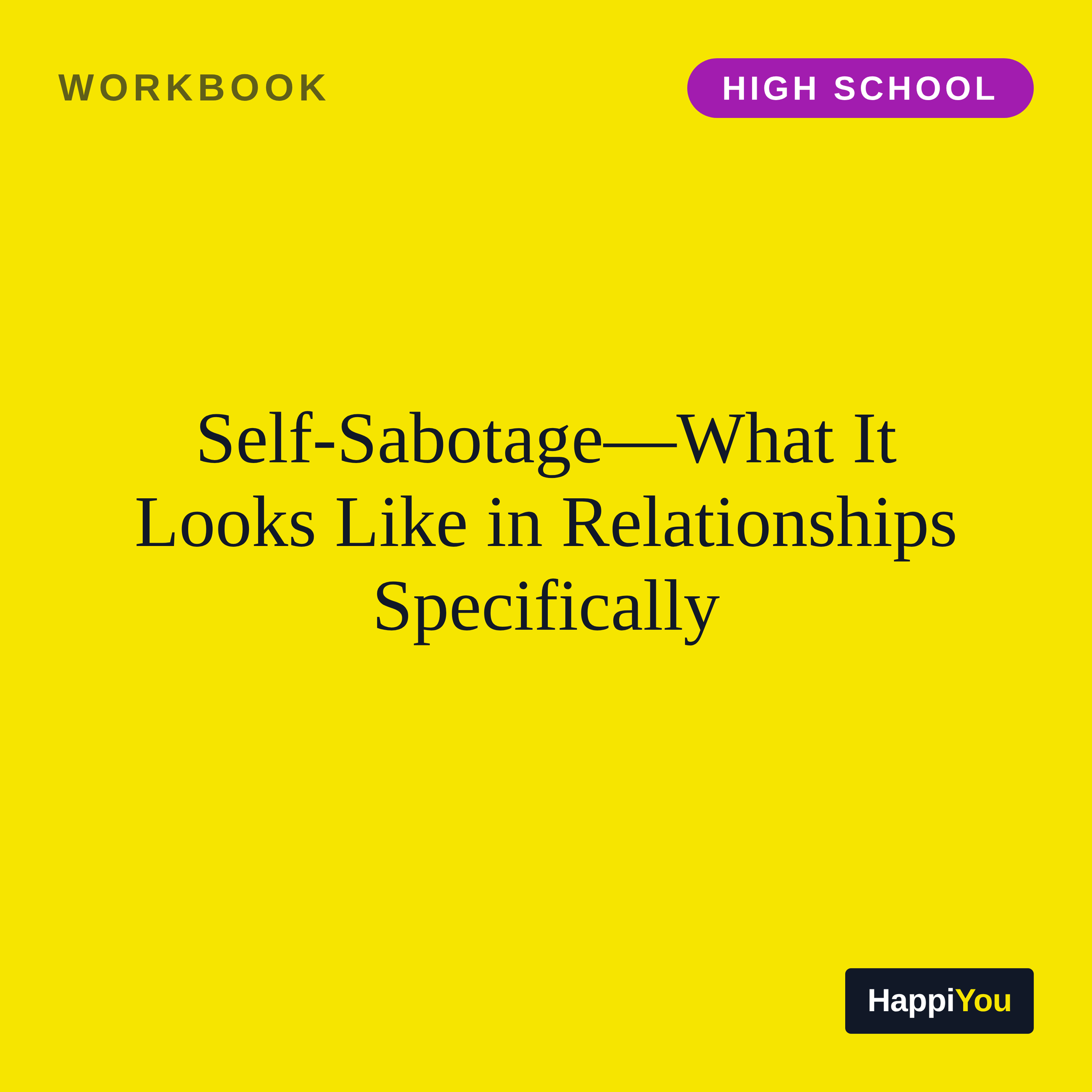 Self-sabotage