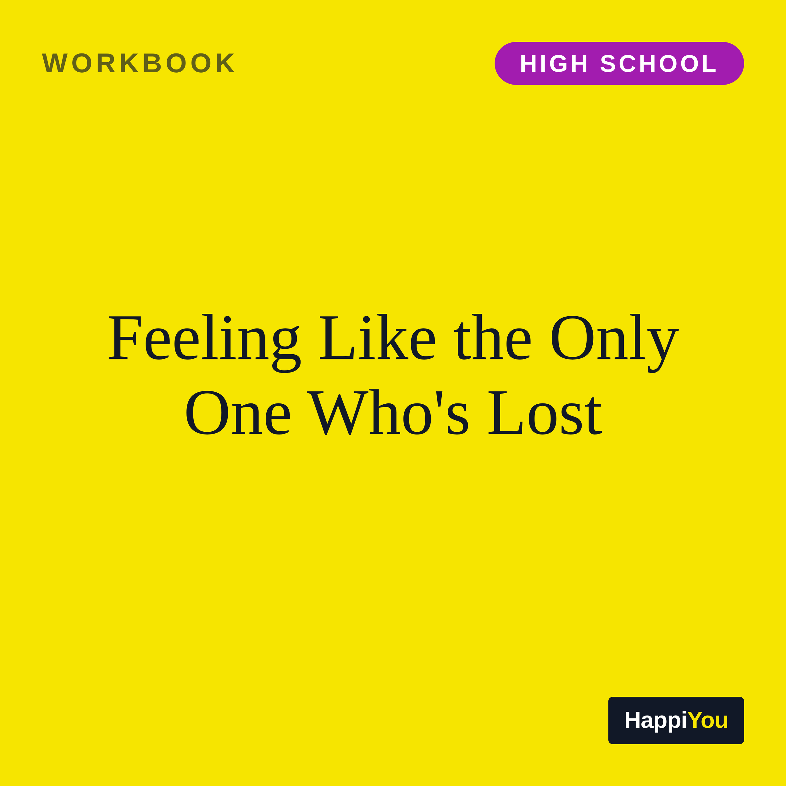 Feeling Like the Only One Who's Lost