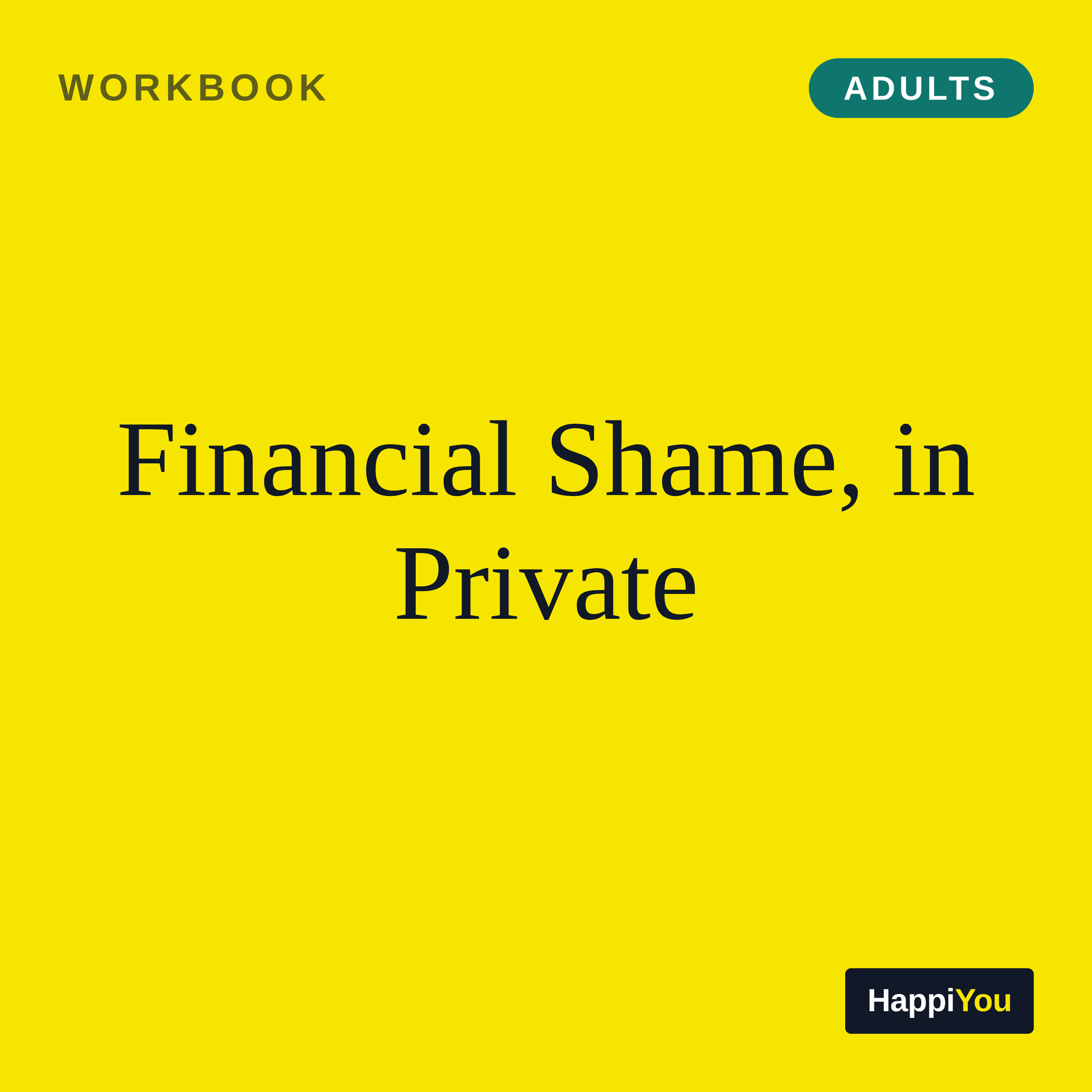 Financial Shame, in Private