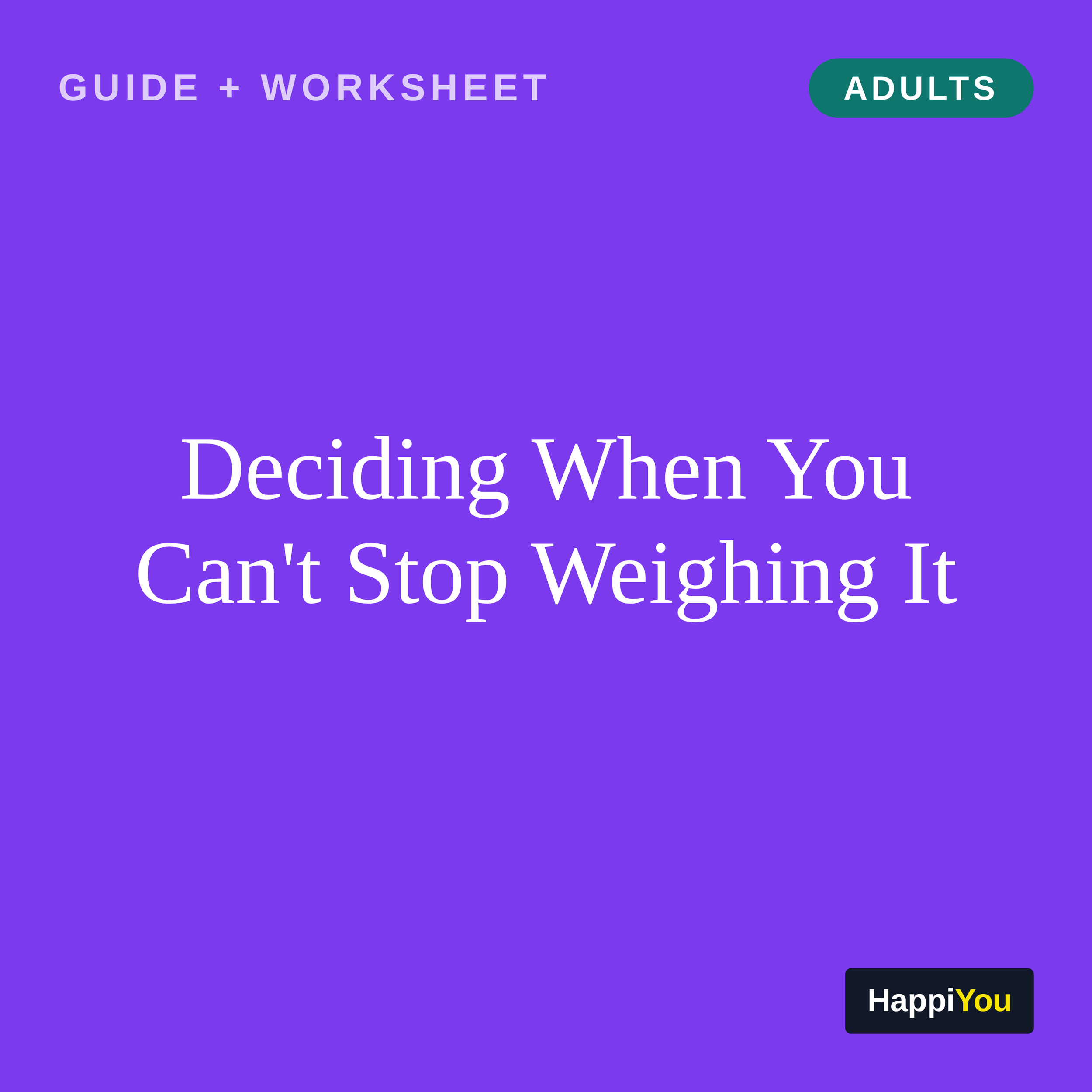Deciding When You Can't Stop Weighing It