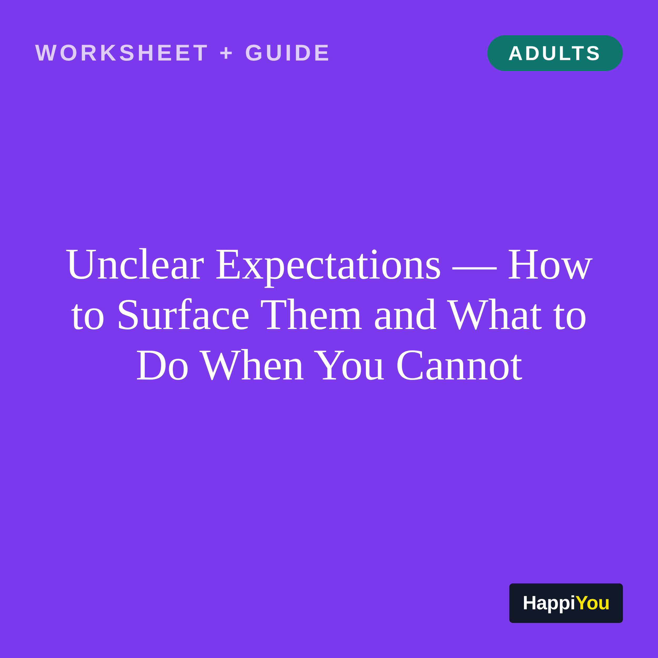 Unclear Expectations