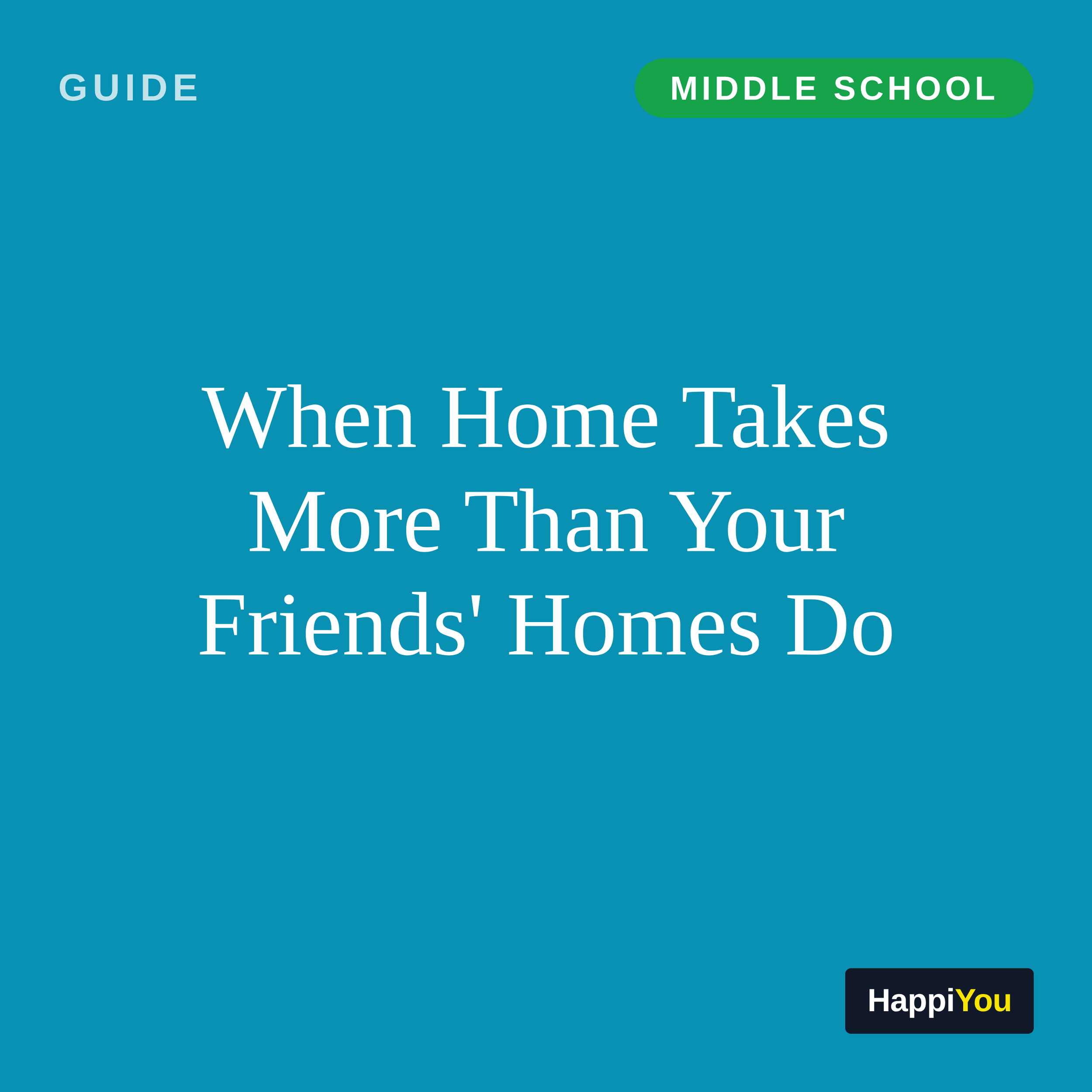 When Home Takes More Than Your Friends' Homes Do