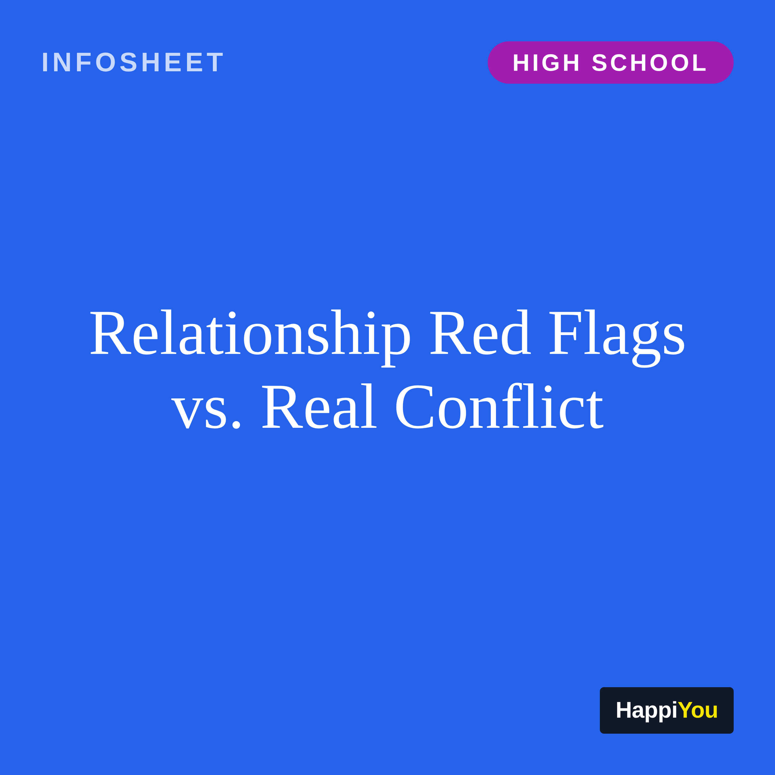 Relationship Red Flags vs. Real Conflict