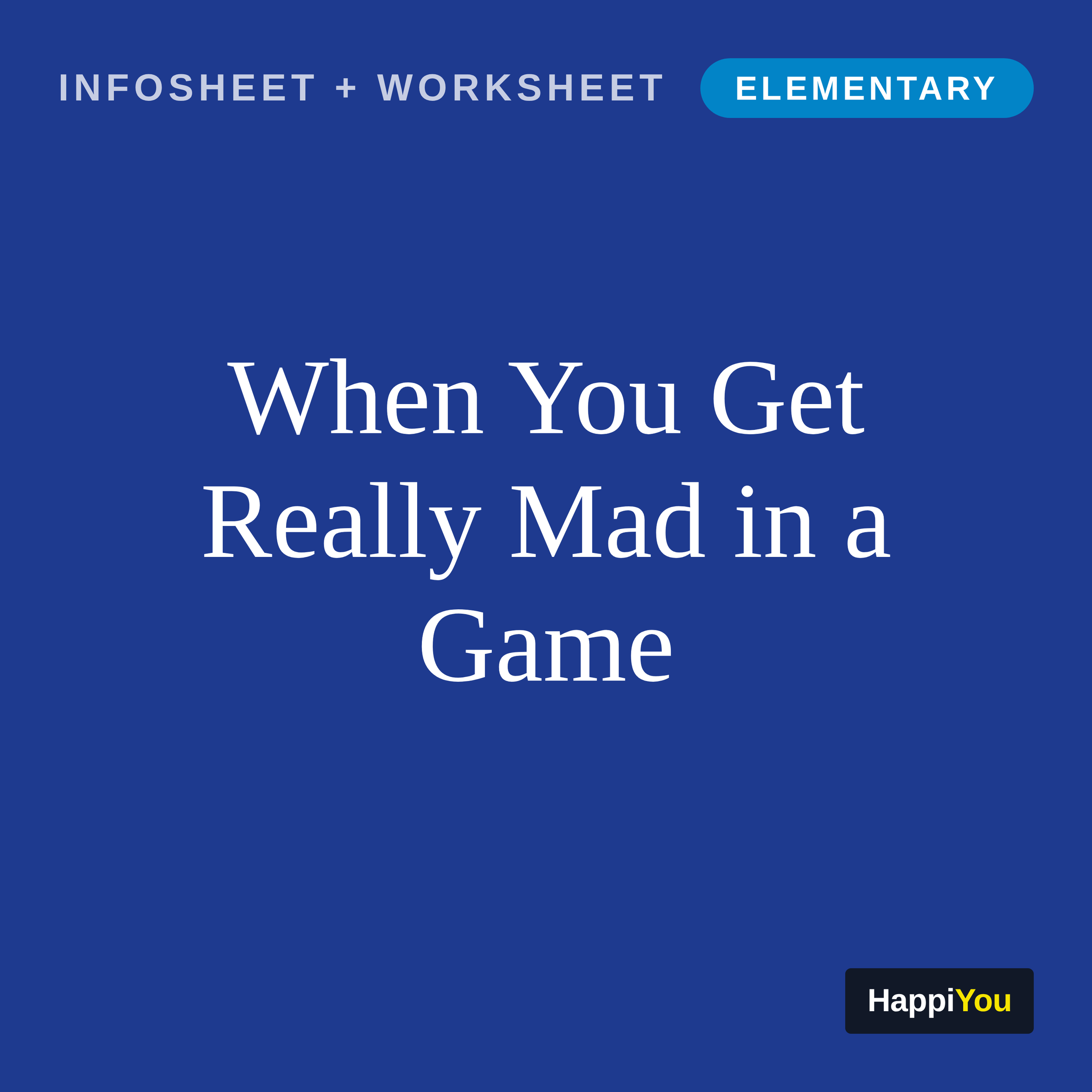 When You Get Really Mad in a Game