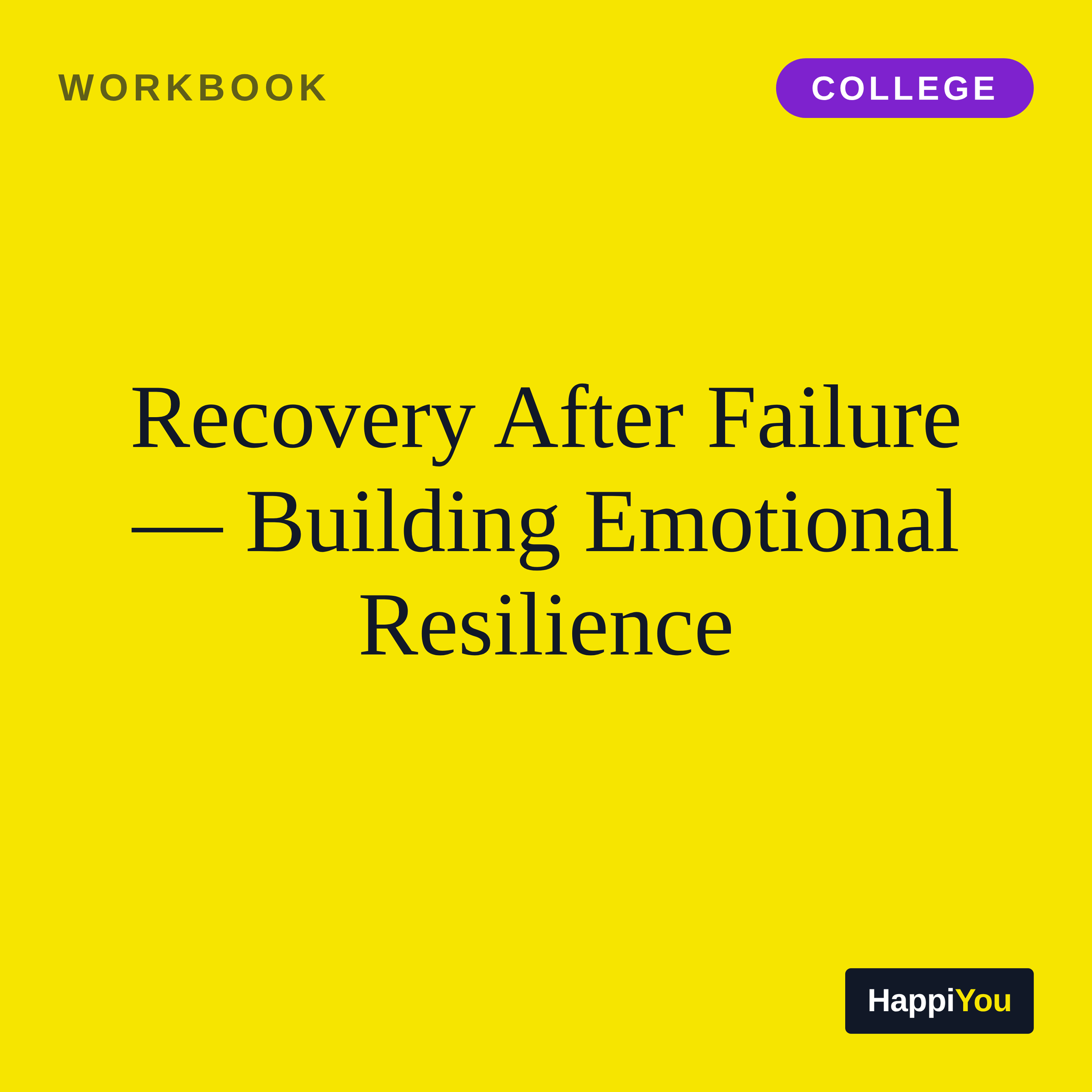 Recovery After Failure