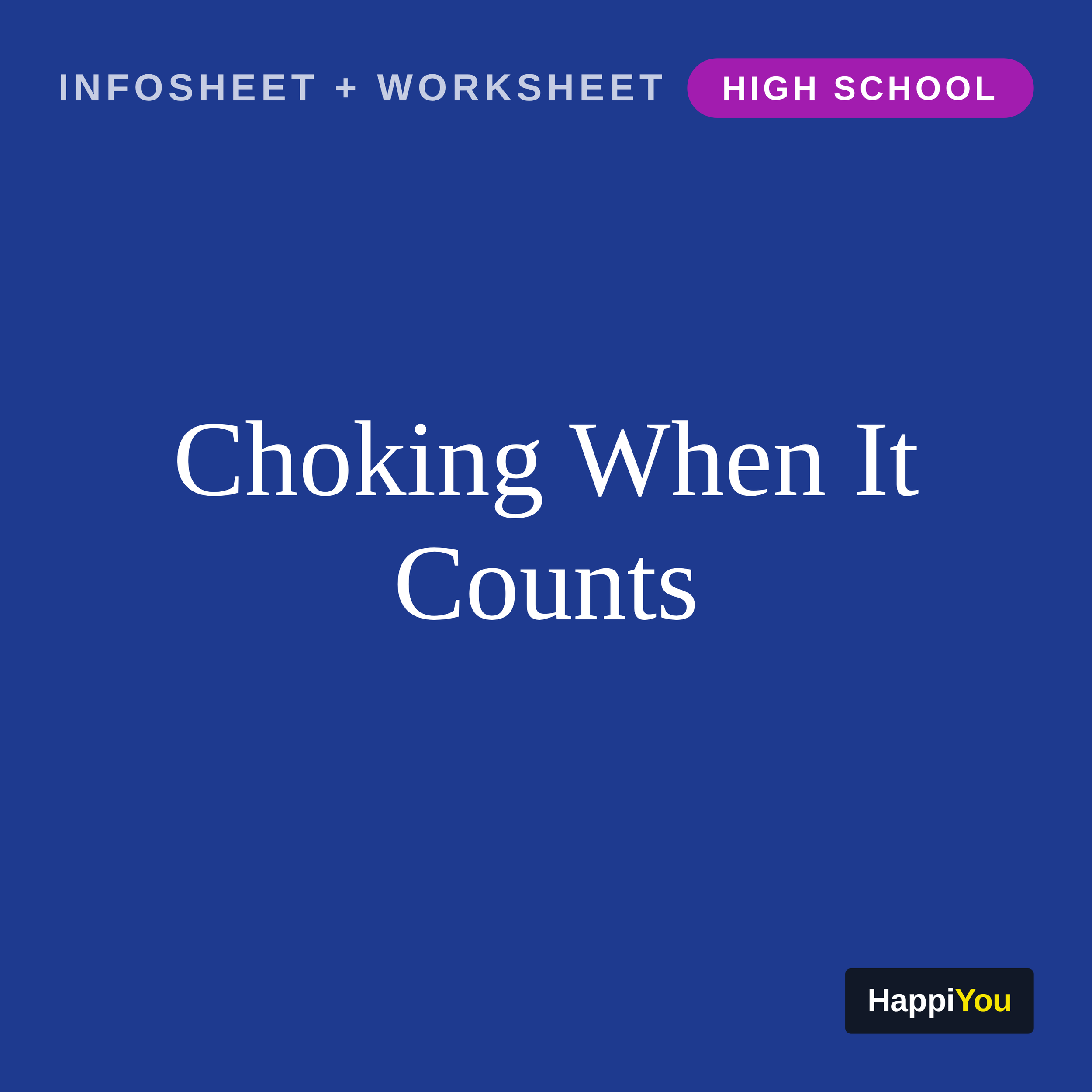Choking When It Counts