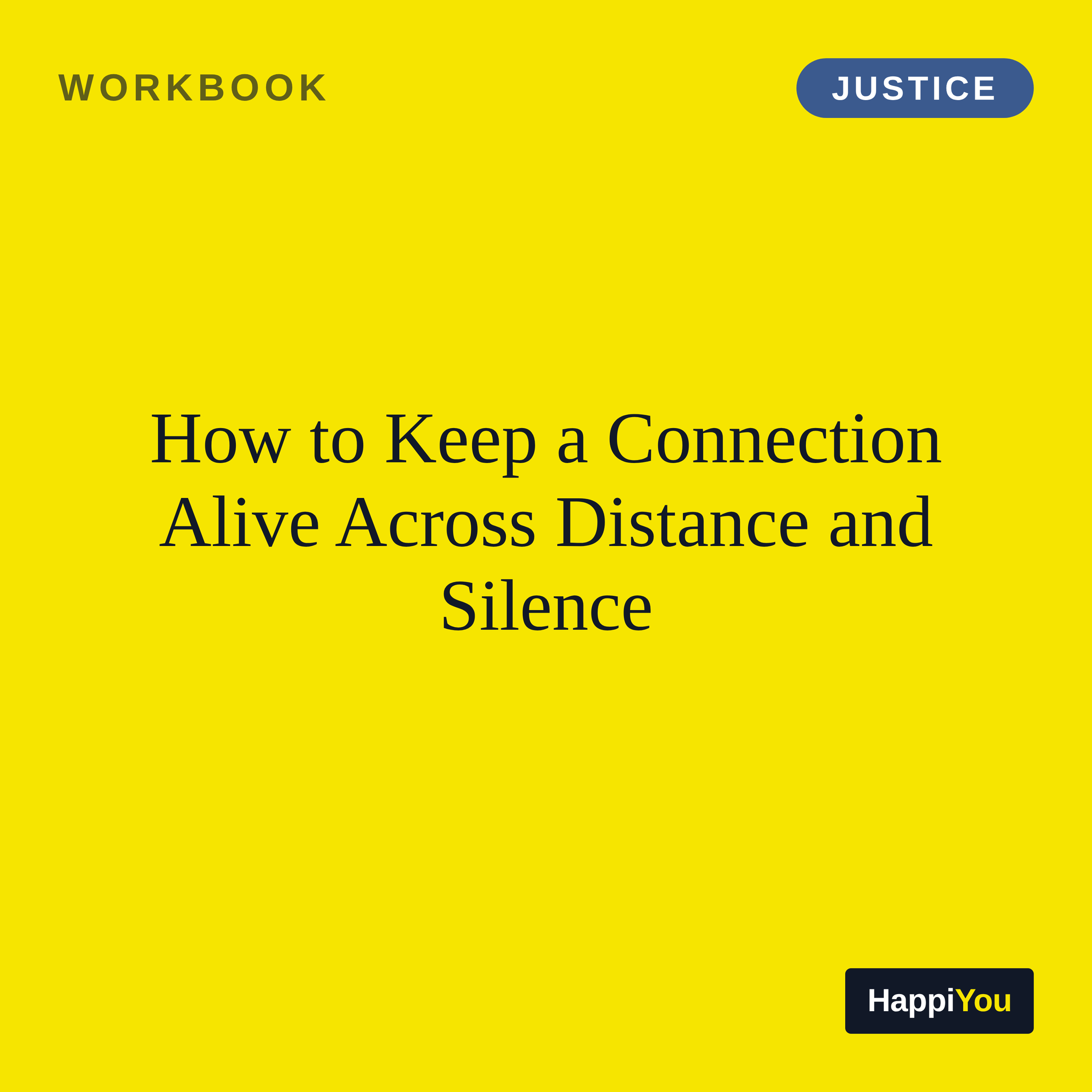 How to Keep a Connection Alive Across Distance and Silence