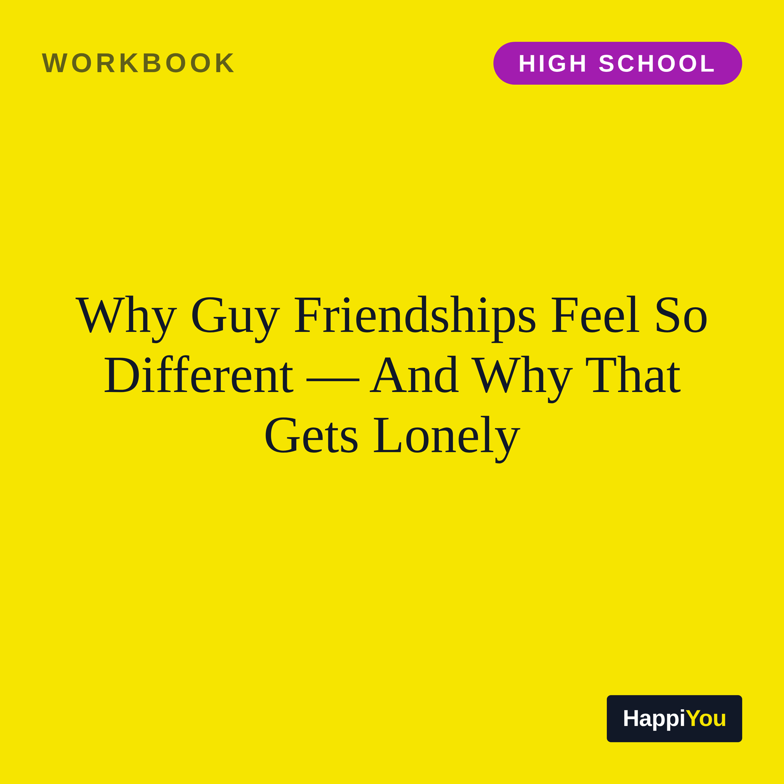 Male Friendship and the Loneliness Gap