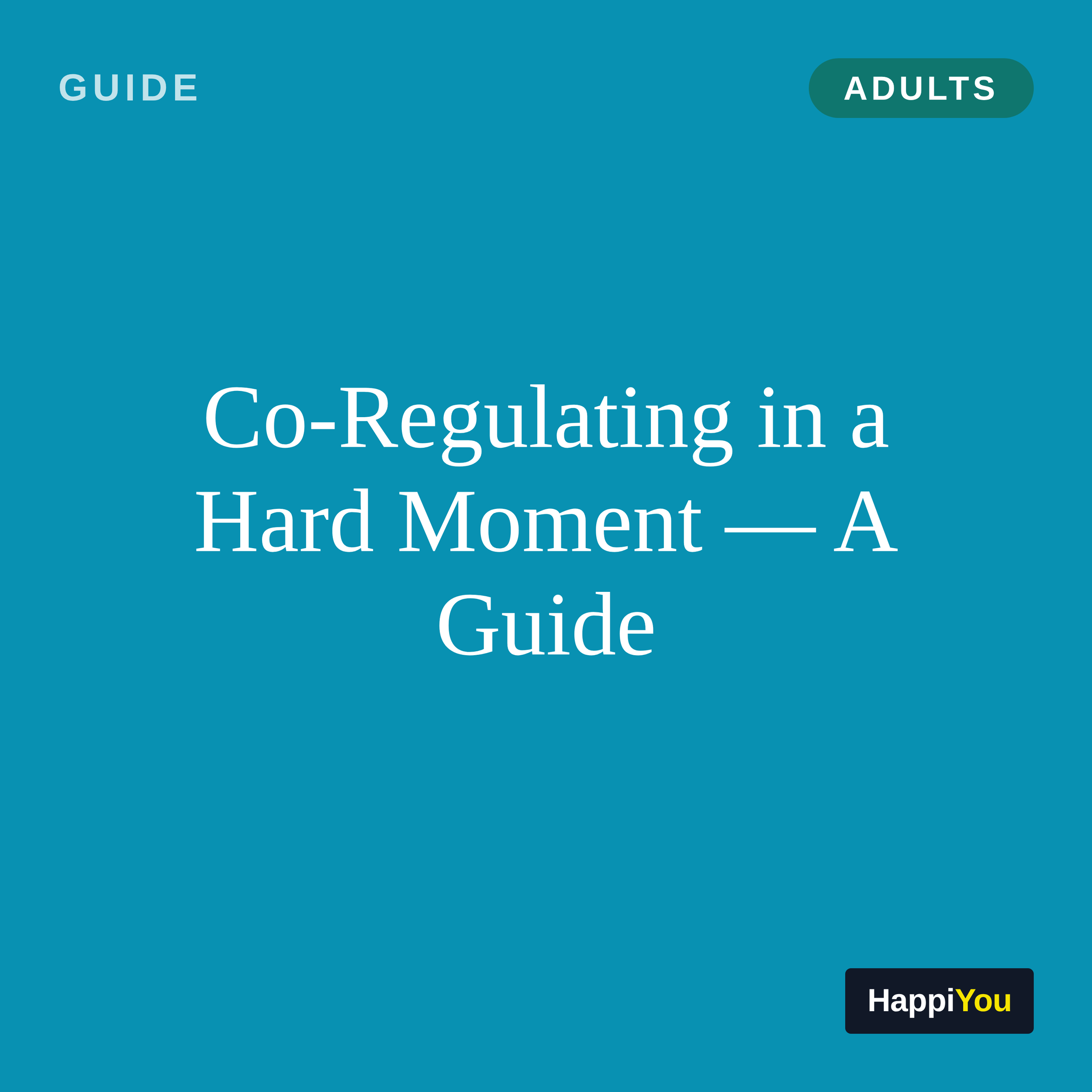 Co-Regulating in a Hard Moment