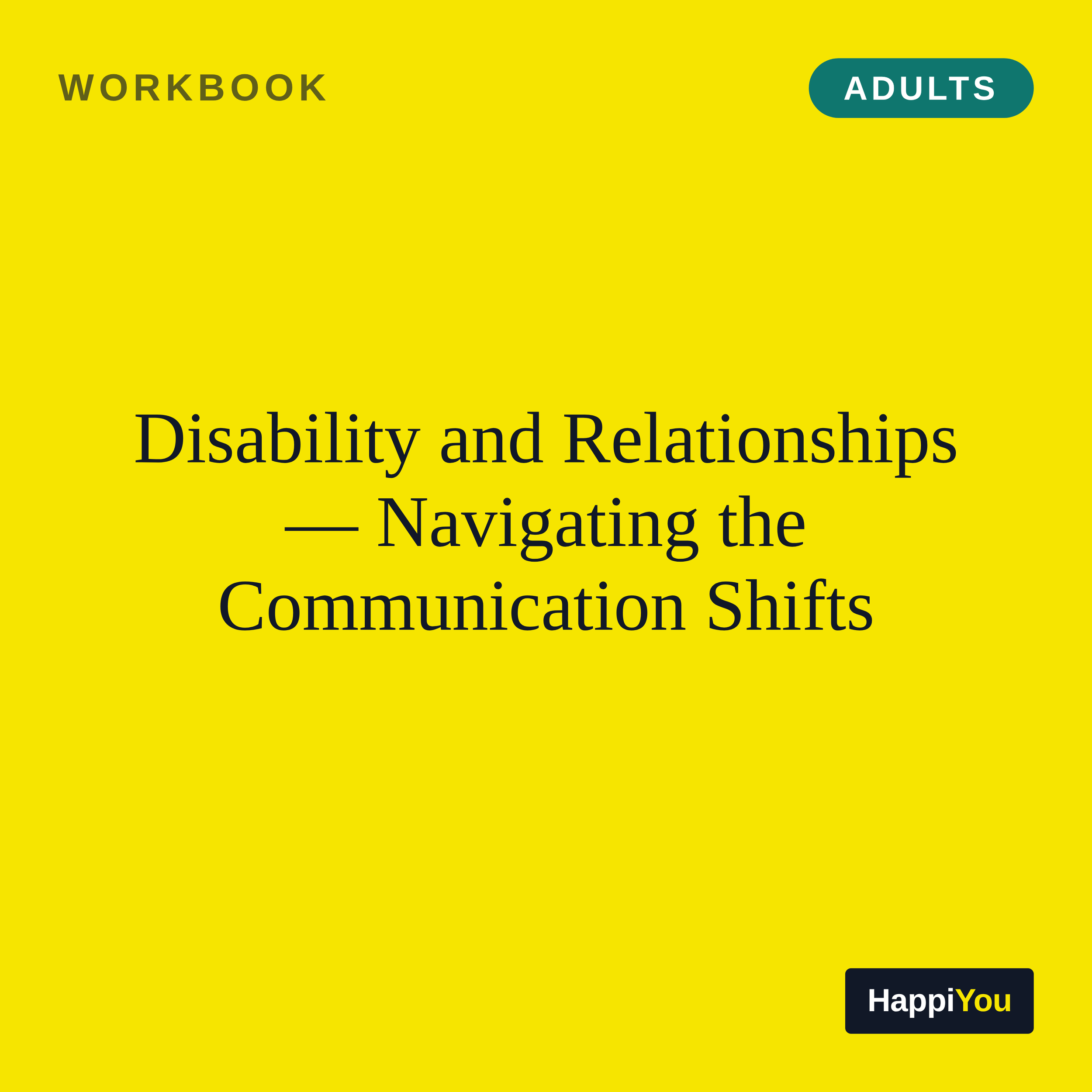 Disability and Relationships